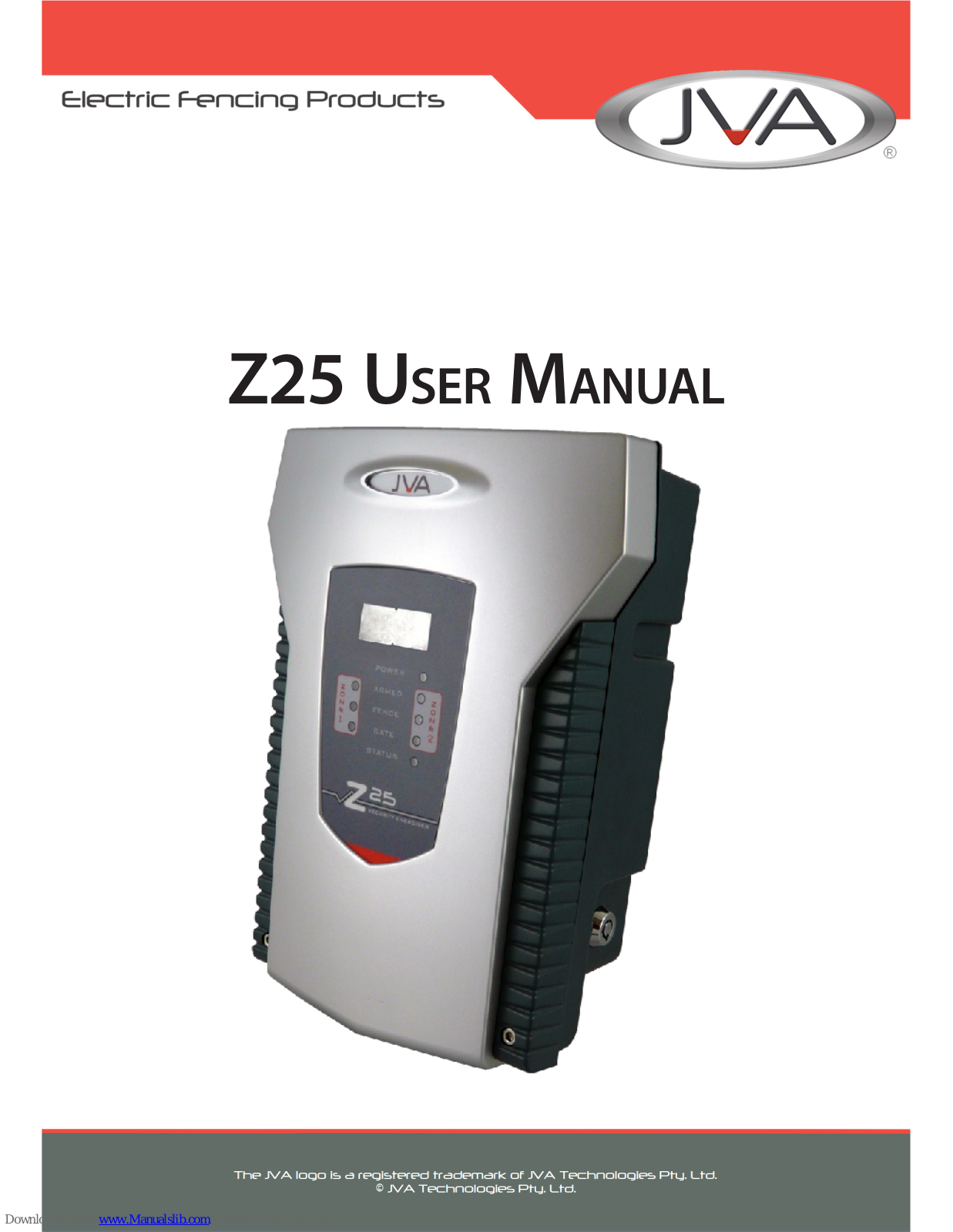 JVA Z25 User Manual - ManualMachine.com