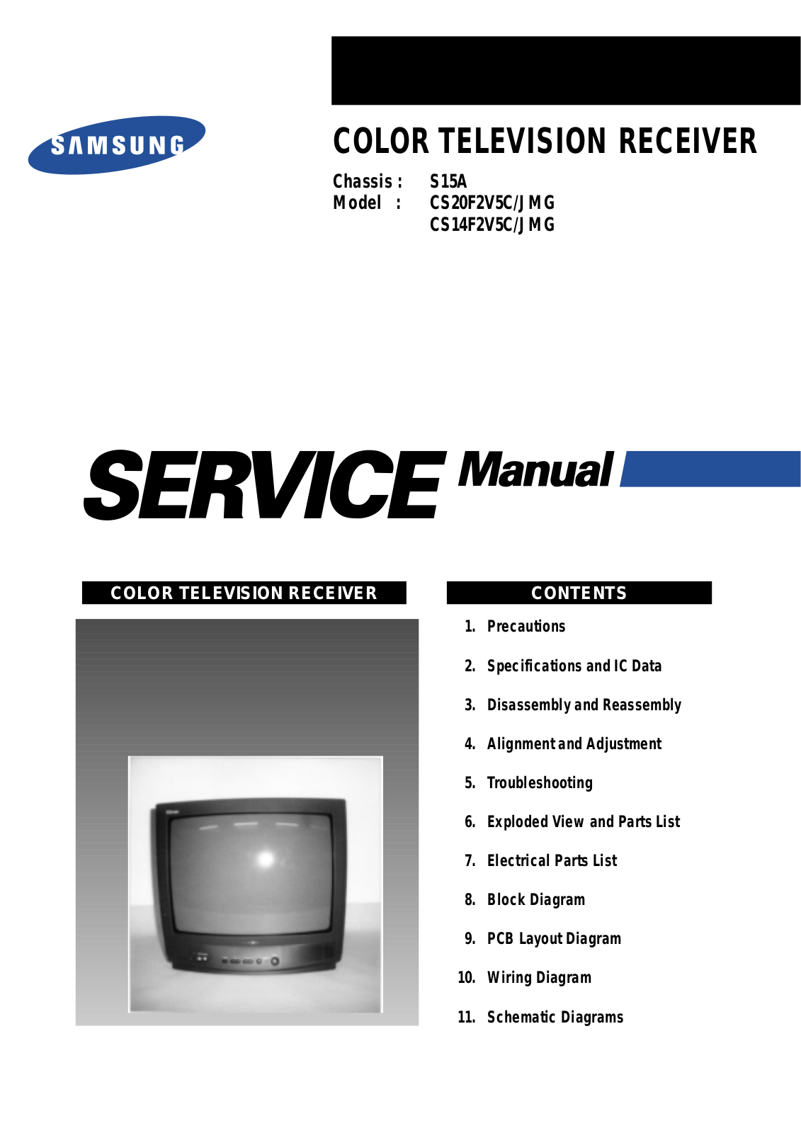 SAMSUNG CS14F2V5CJMG1 Service Manual