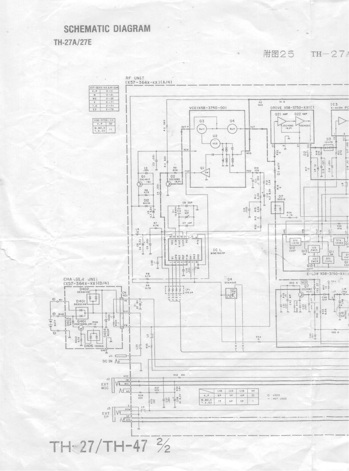 Kenwood TH-27 Schematic