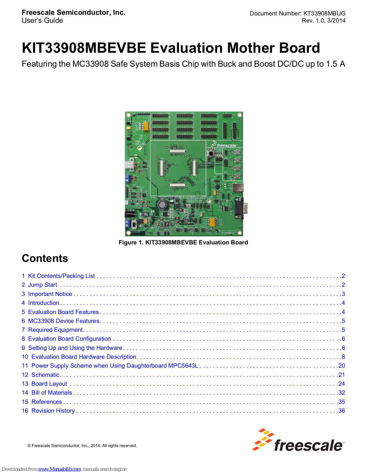 Freescale Semiconductor KIT33908MBEVBE User Manual