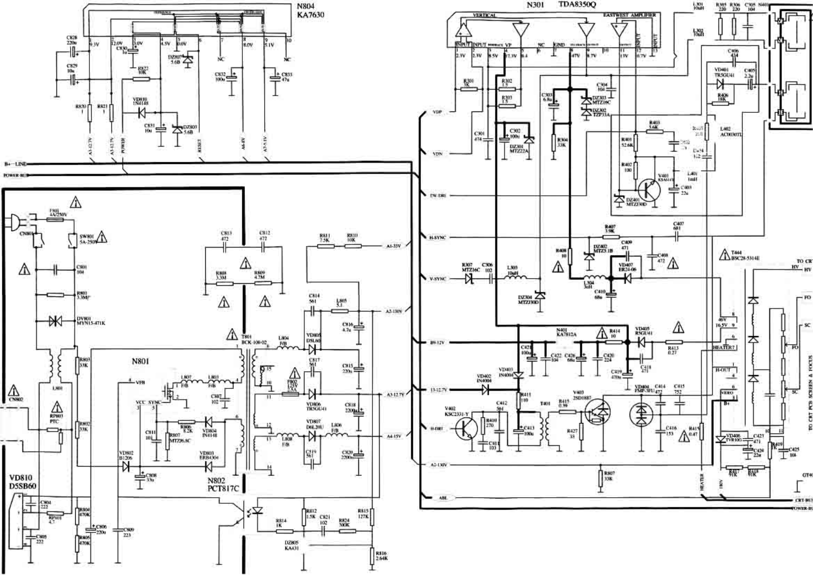 Haier 29T3D-P Schematic