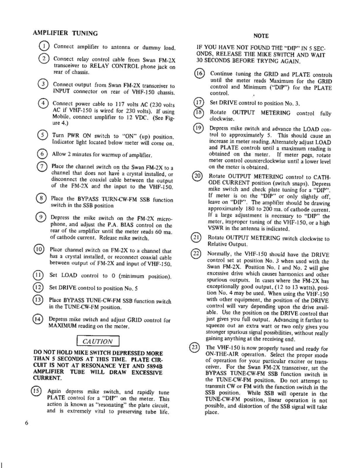 Swan VHF-150 User Manual (PAGE 07)