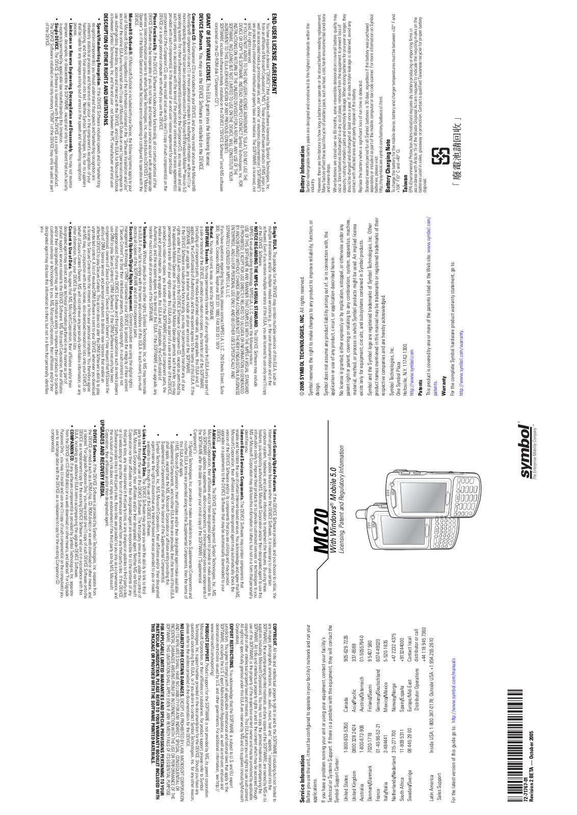 Symbol Technologies MC7094 User Manual