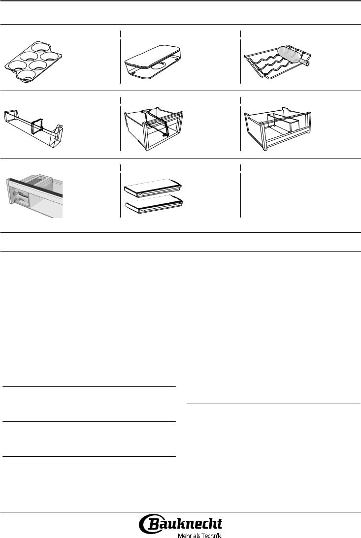 Bauknecht KGNF 20P IN DAILY REFERENCE GUIDE