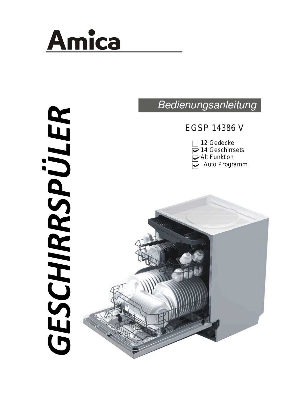 Amica EGSP 14386 V User Manual