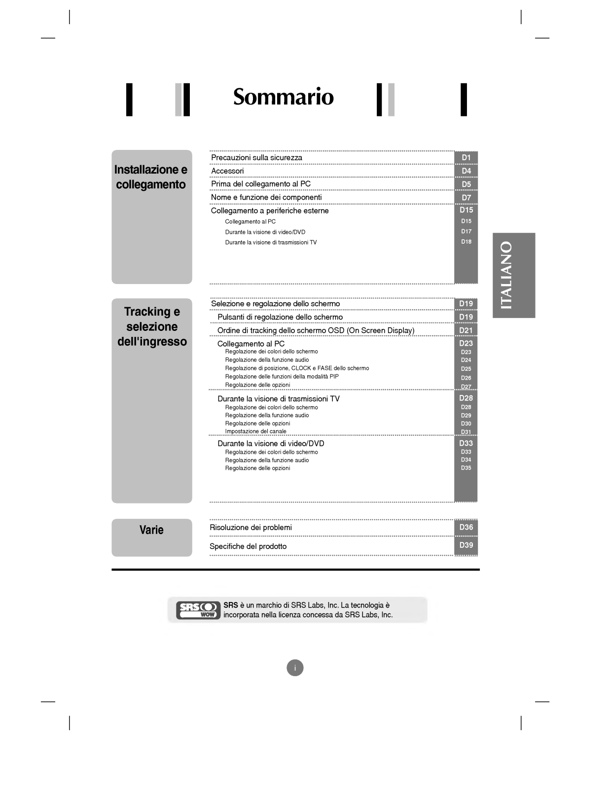 Lg L173ST, L193ST User Manual