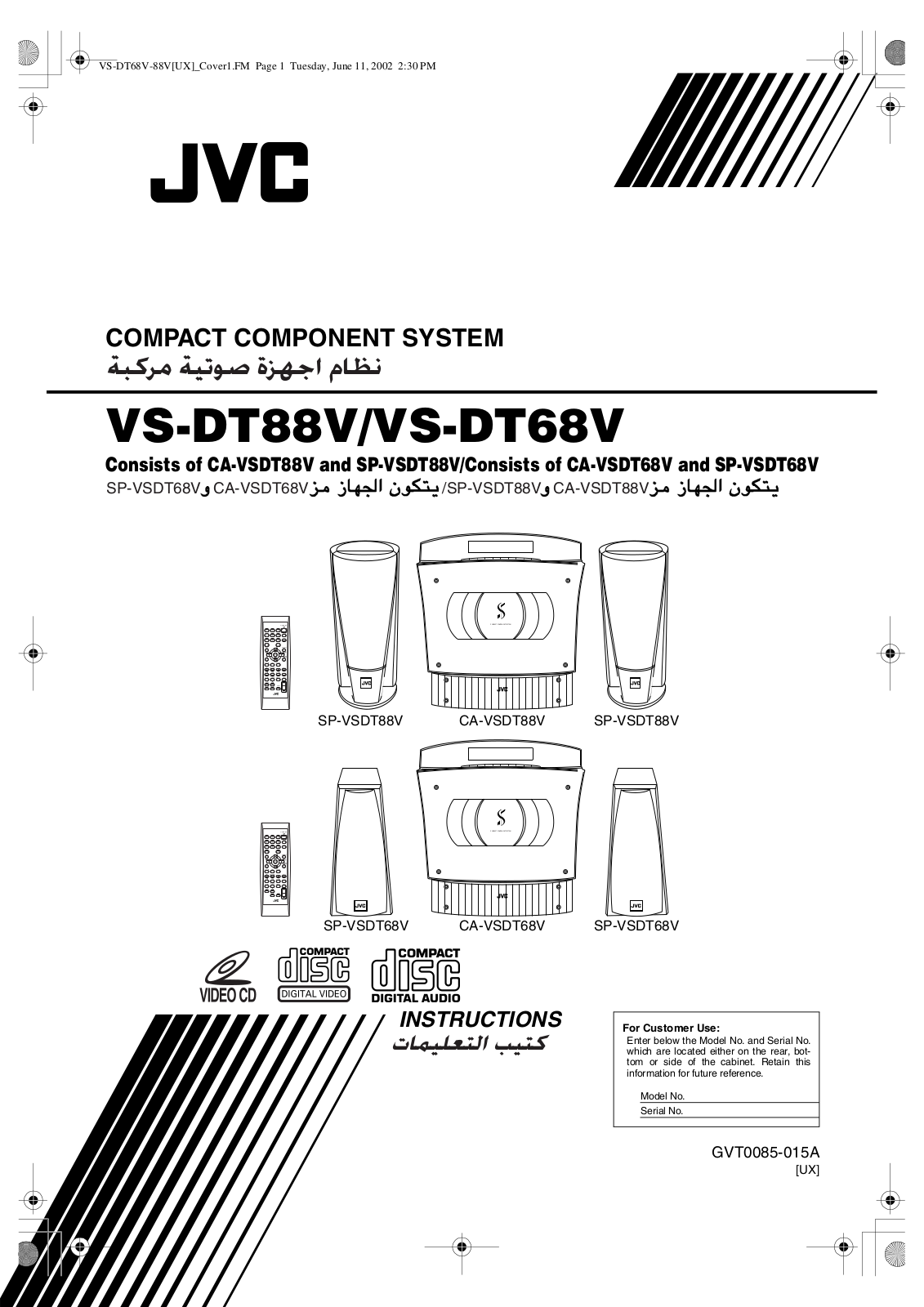 JVC VS-DT88V User Manual