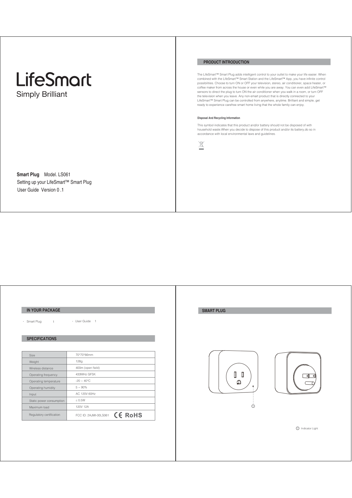 Hangzhou LifeSmart Technology 00LS061 User Manual