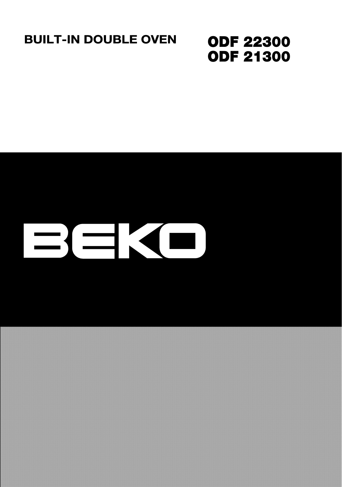 Beko ODF 21300, ODF 22300 User Manual