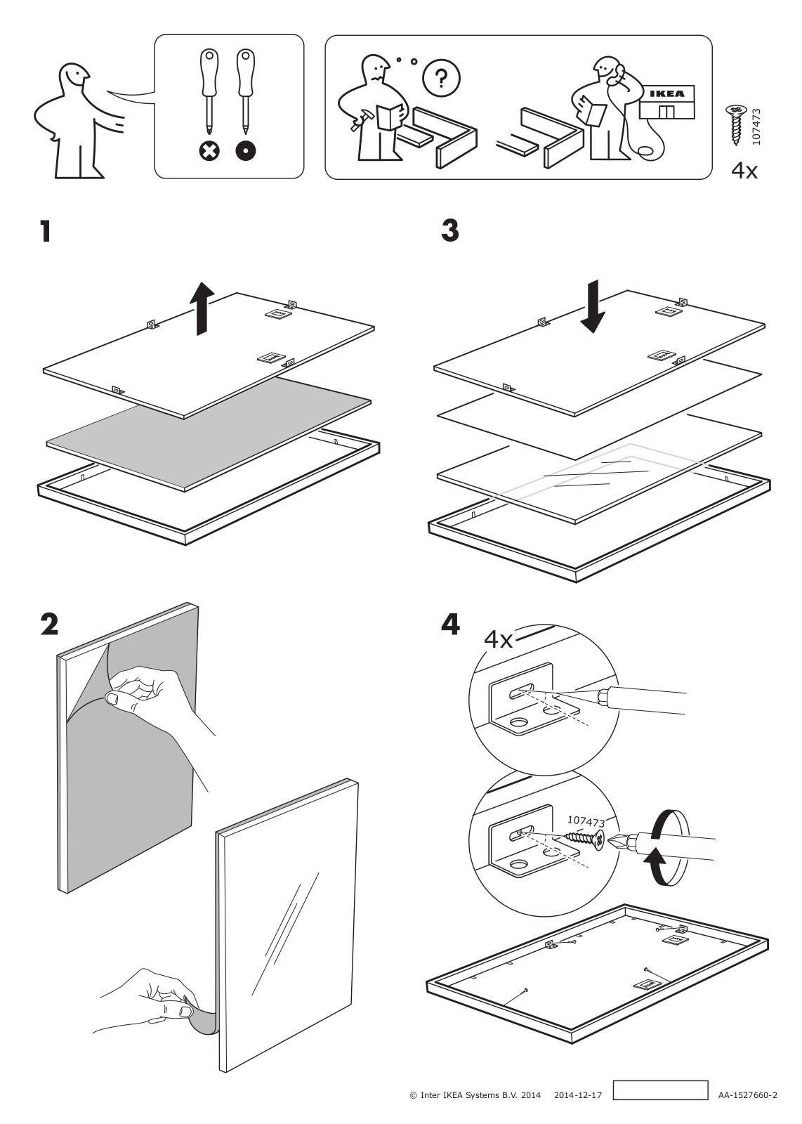 Ikea 90301621, 70301622, 00268876, 00128409 Assembly instructions