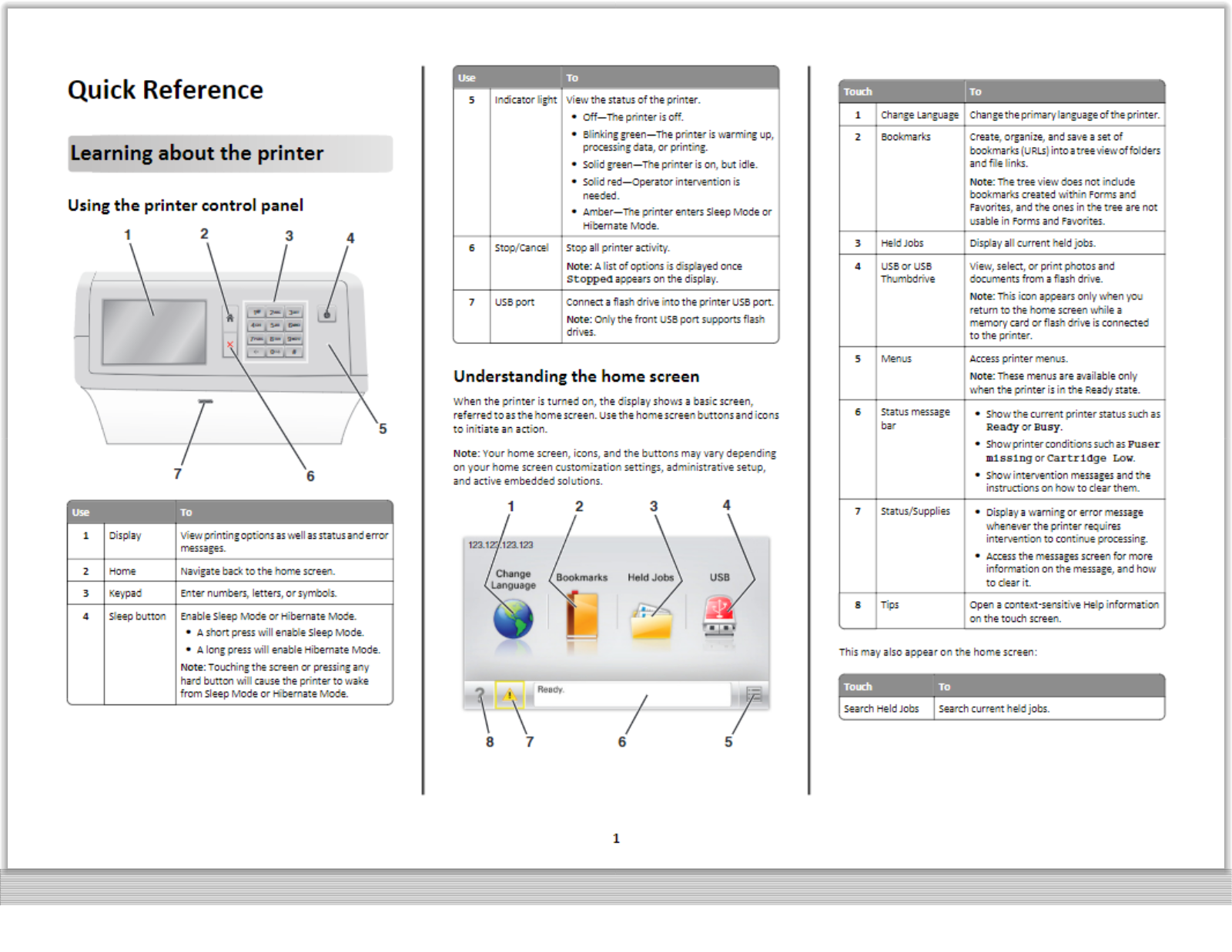 Lexmark C950 Quick Setup Guide