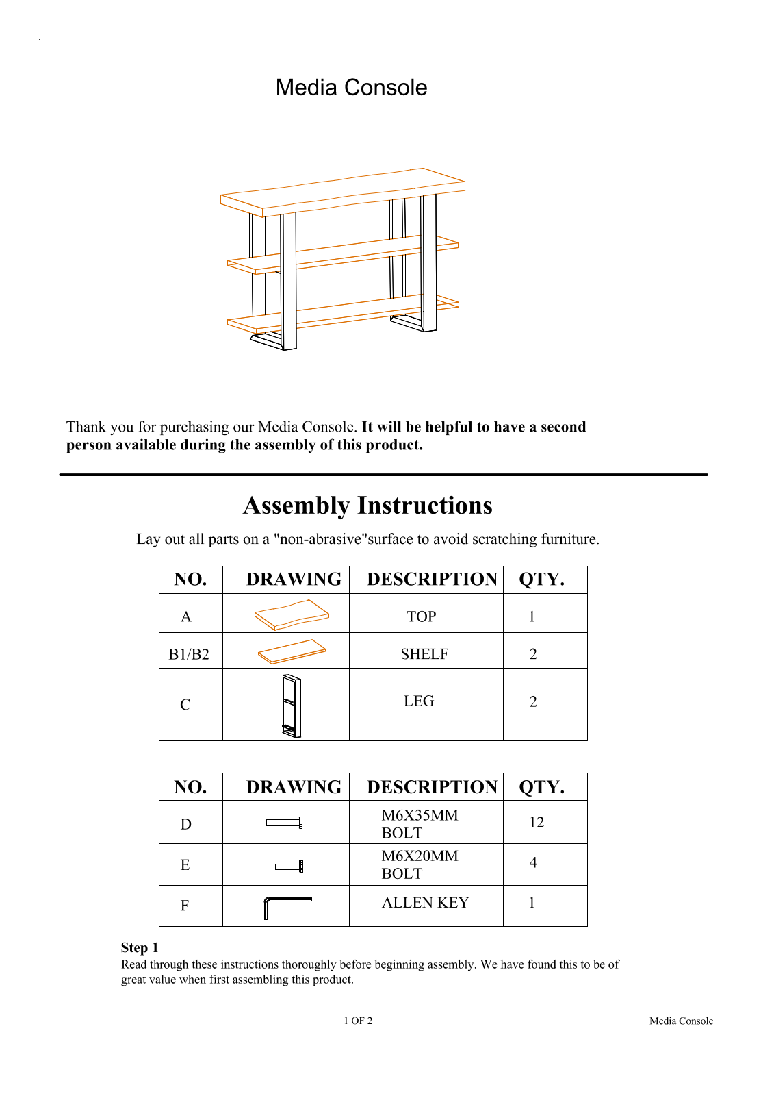 Foundstone W007573368 Assembly Instructions - ManualMachine.com
