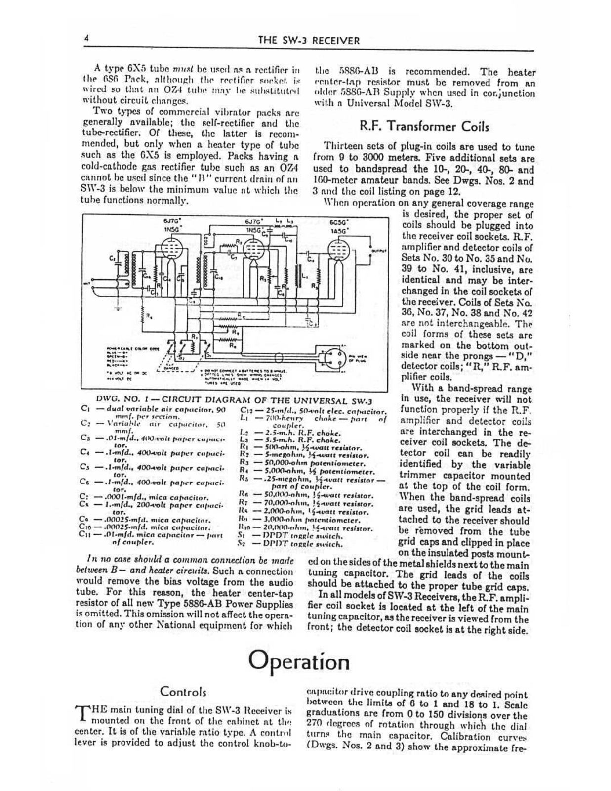 NATIONAL RADIO SW-3 User Manual (PAGE 3)