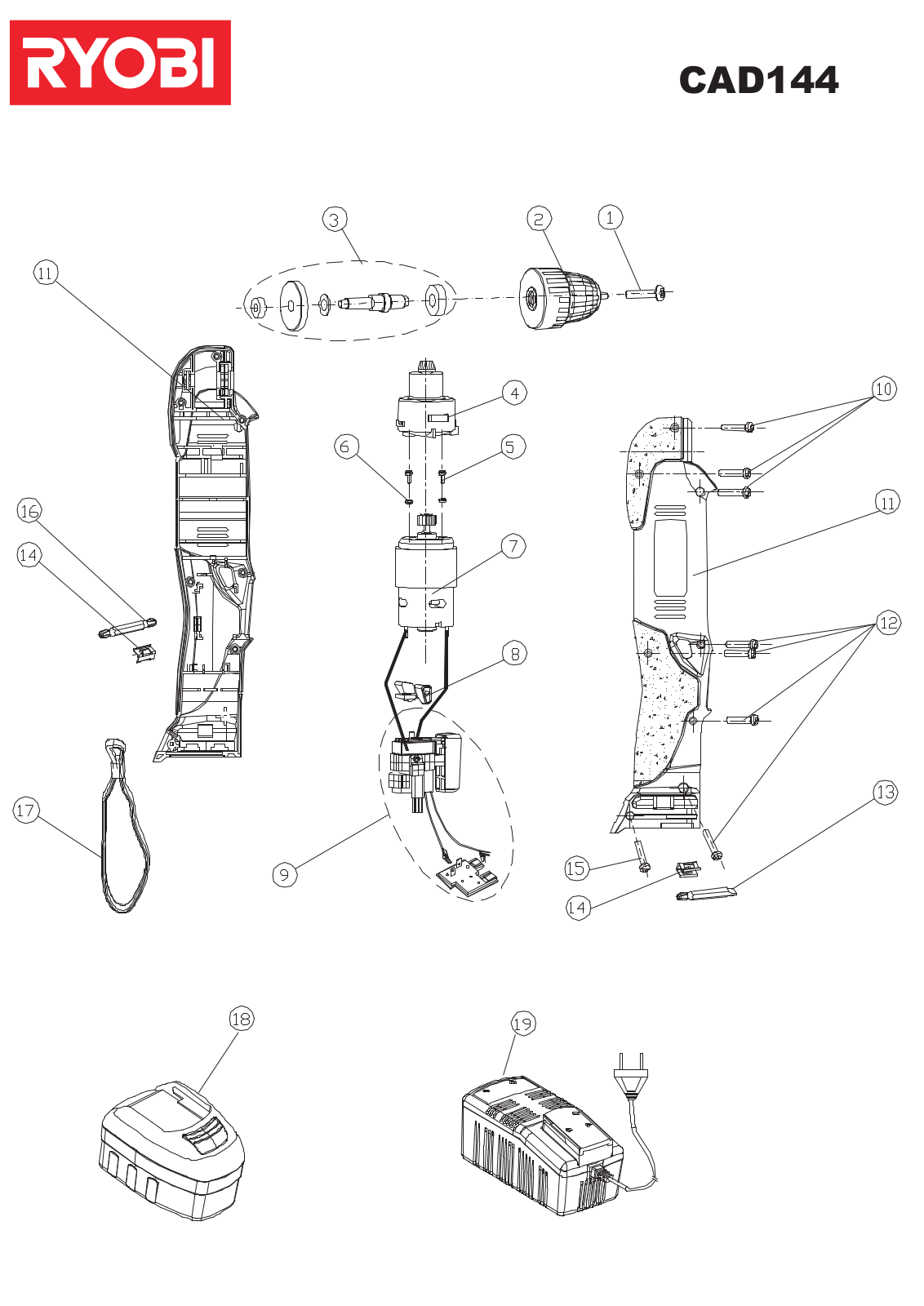 Ryobi CAD144 User Manual