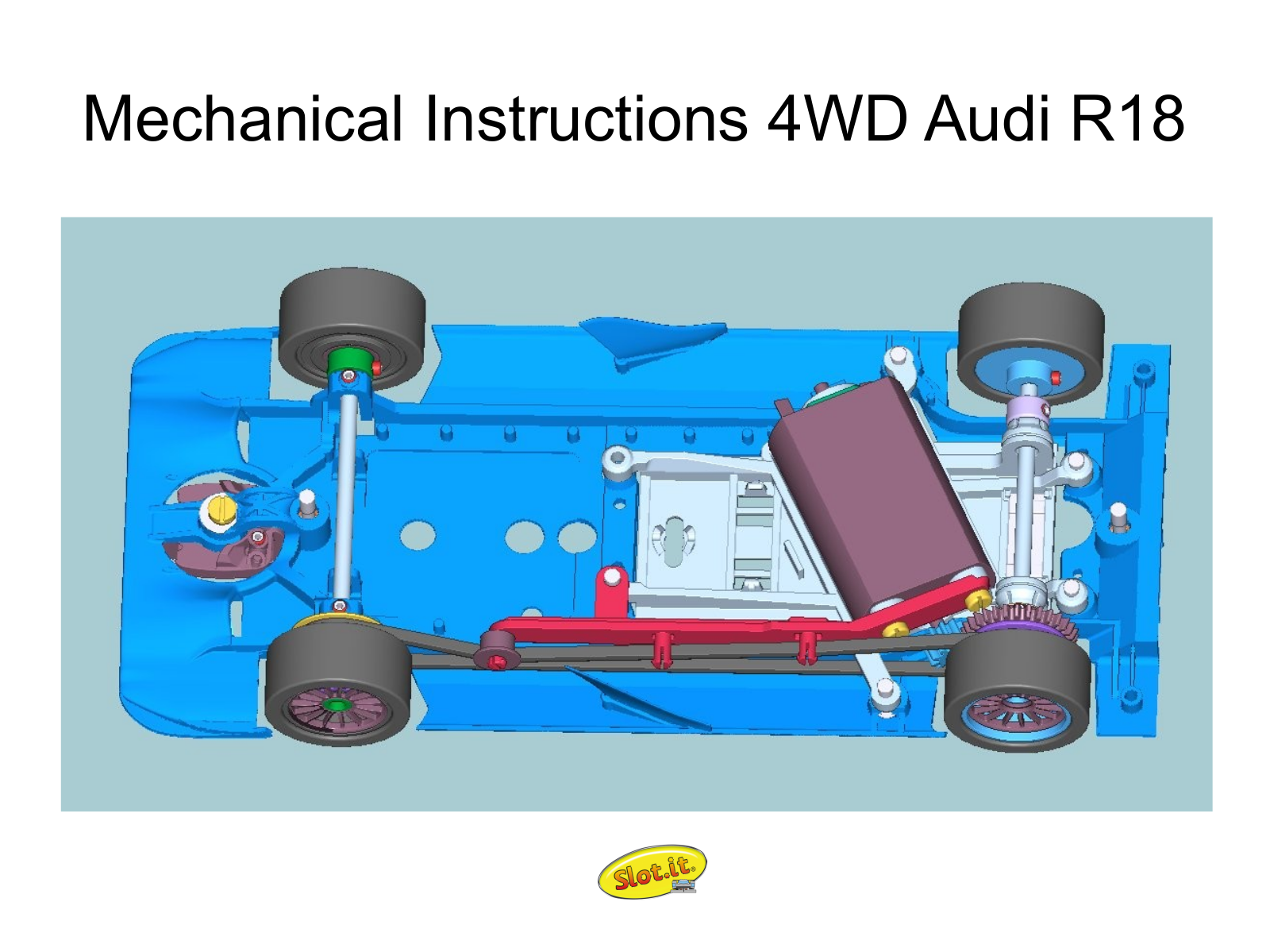 Slot.it 4WD Audi R18 Mechanical Instructions