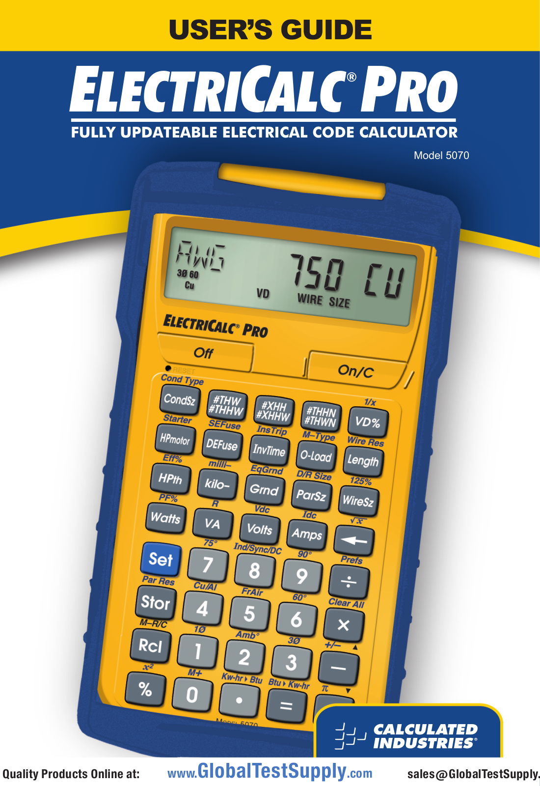 Calculated Industries 5070 User manual - ManualMachine.com