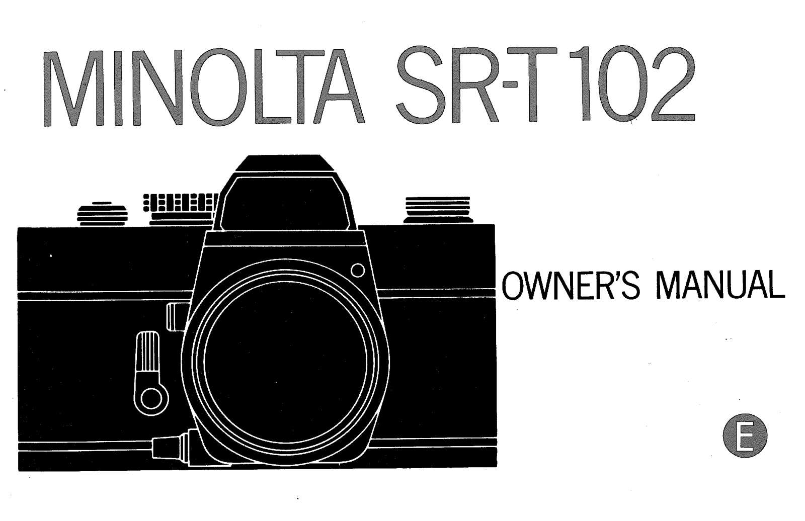 Konica Minolta SR-T102 User Manual