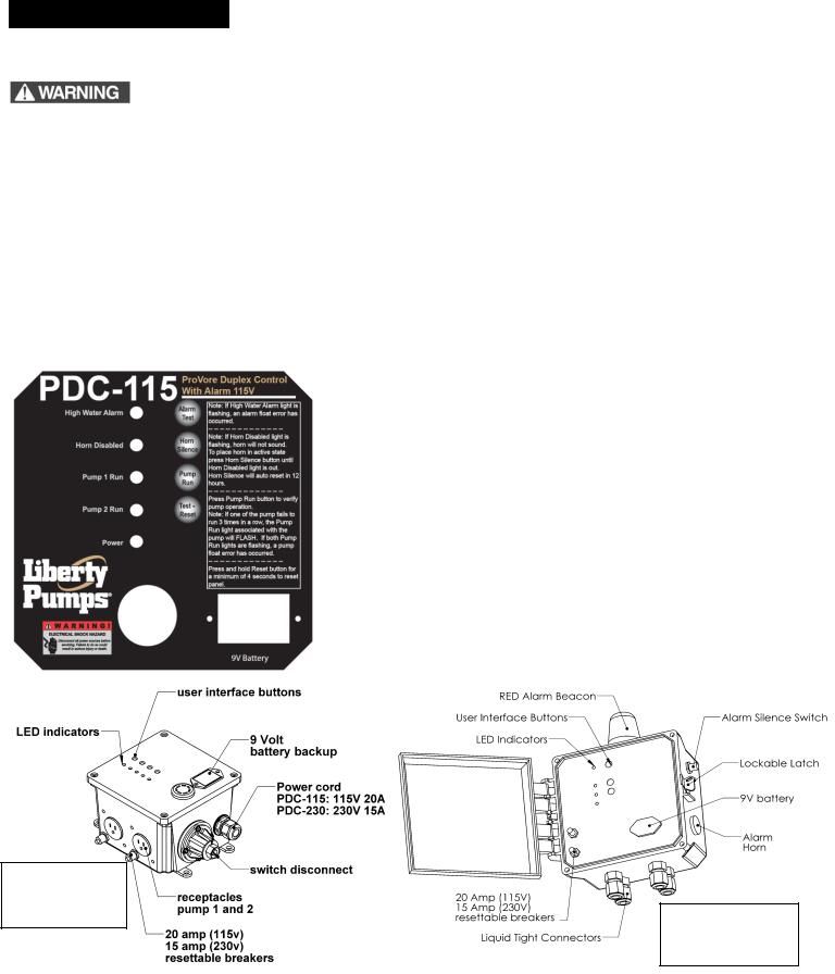 Liberty Pumps PDC User Manual