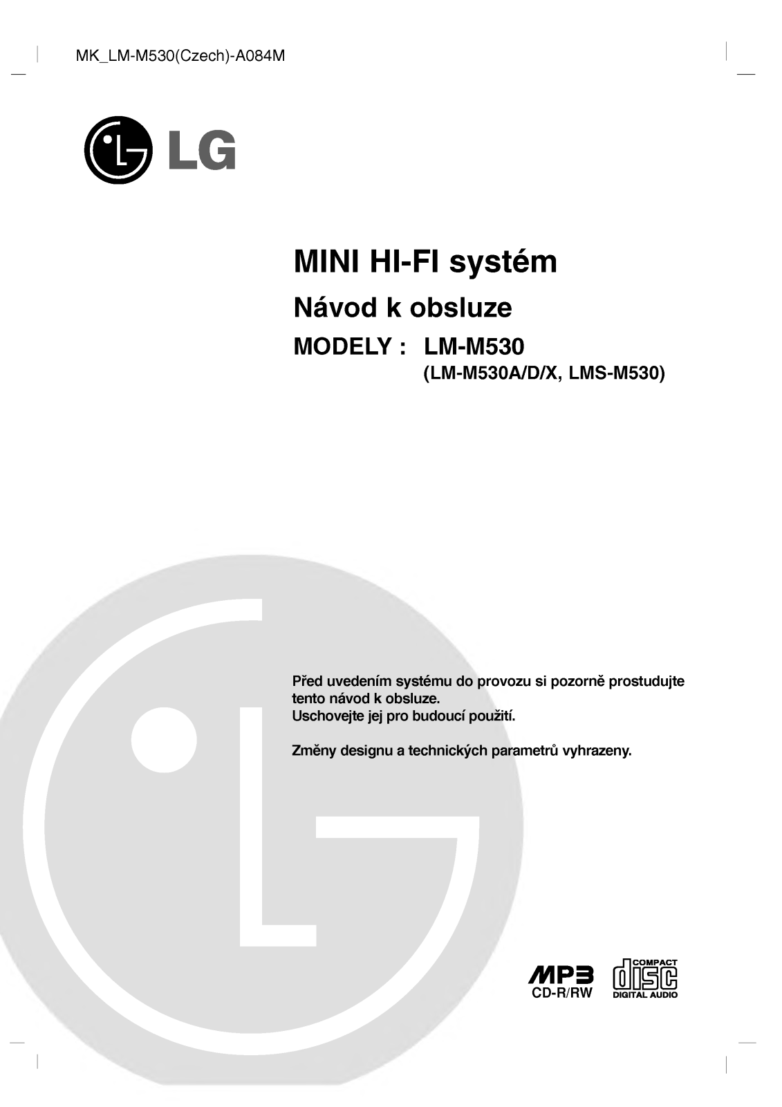 Lg LM-M530 user Manual