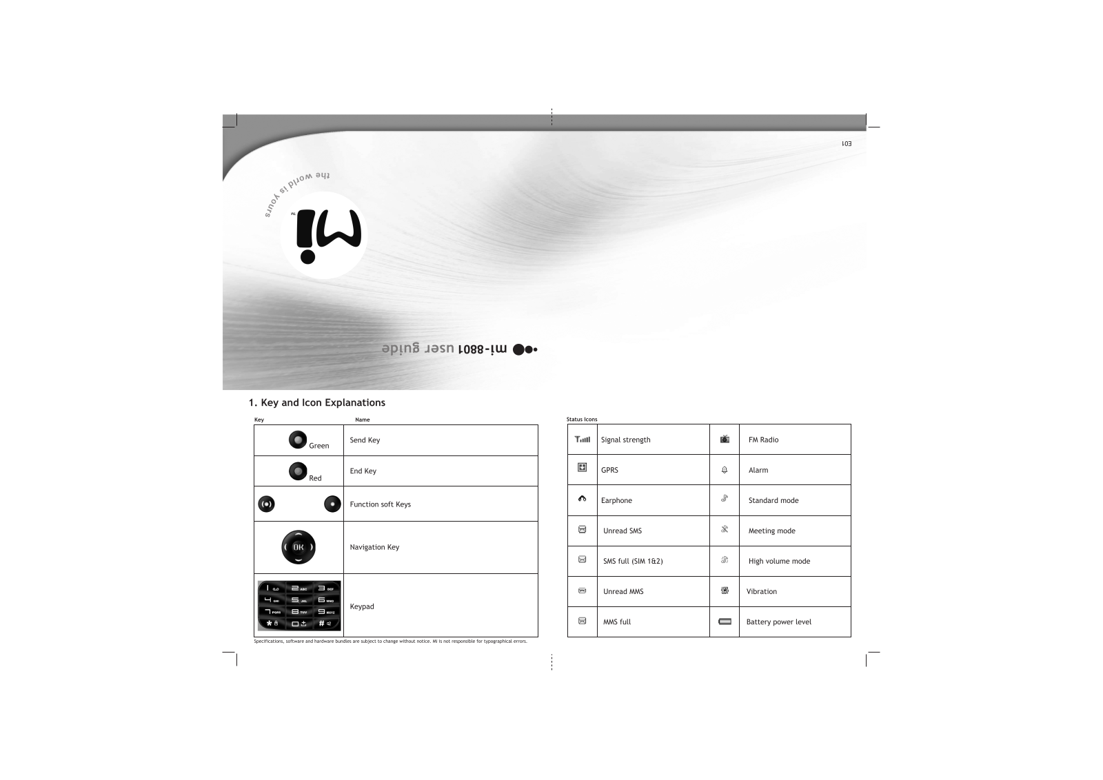 Mi-fone MI-8801 User Manual