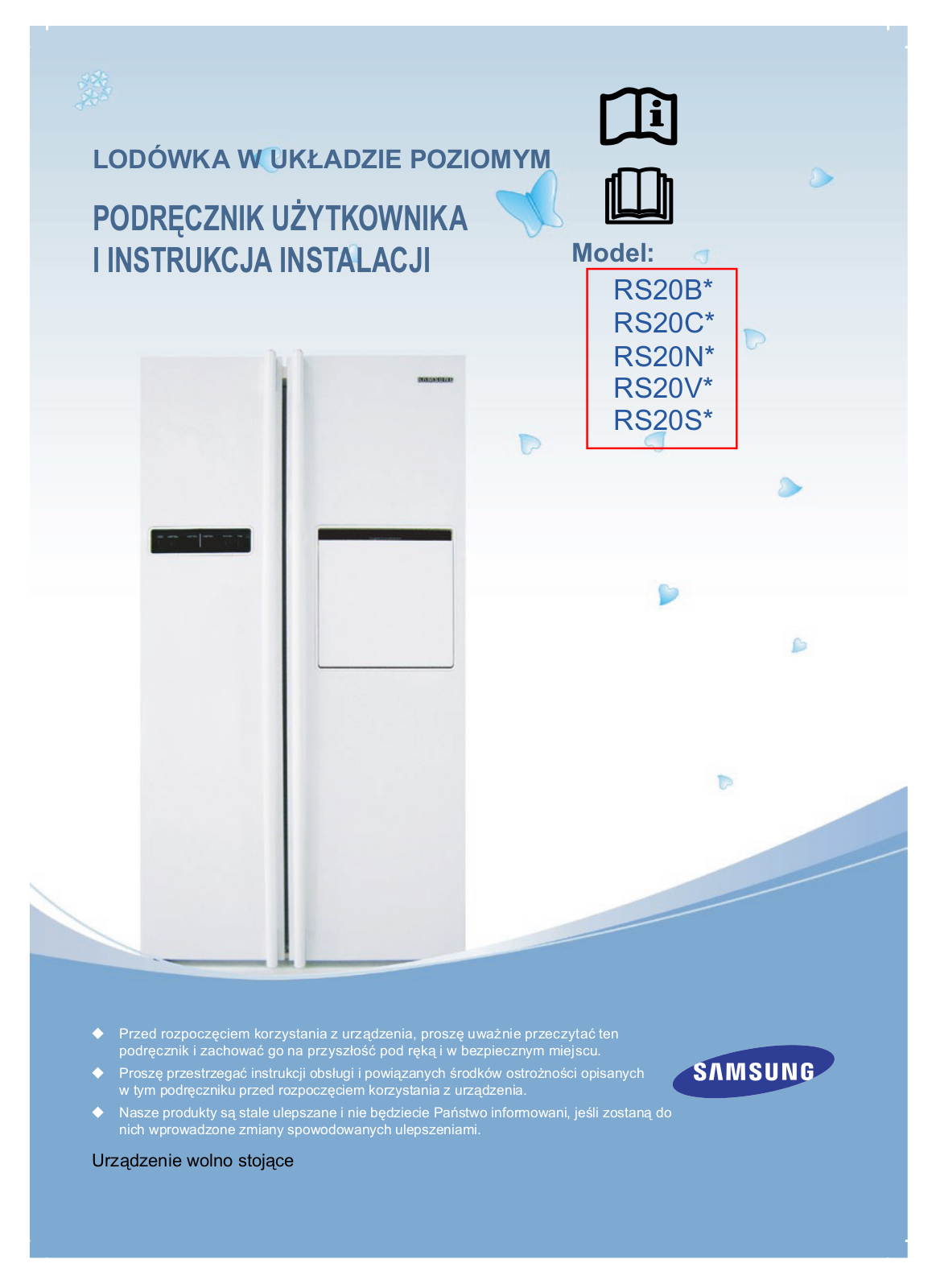 Samsung RS20VRHS User Manual