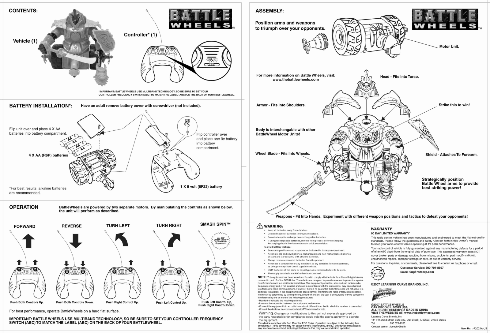 Tomy 72021TX49 Users Manual