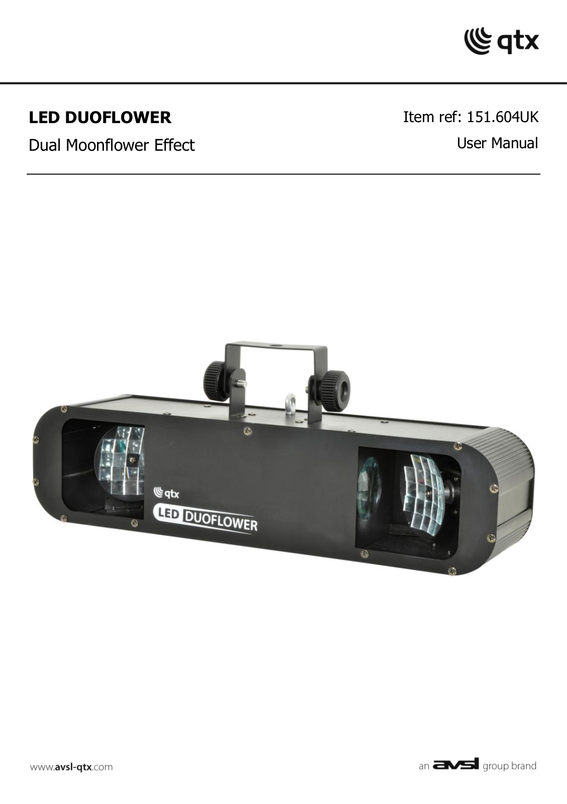 AVSL LED DUOFLOWER User Manual