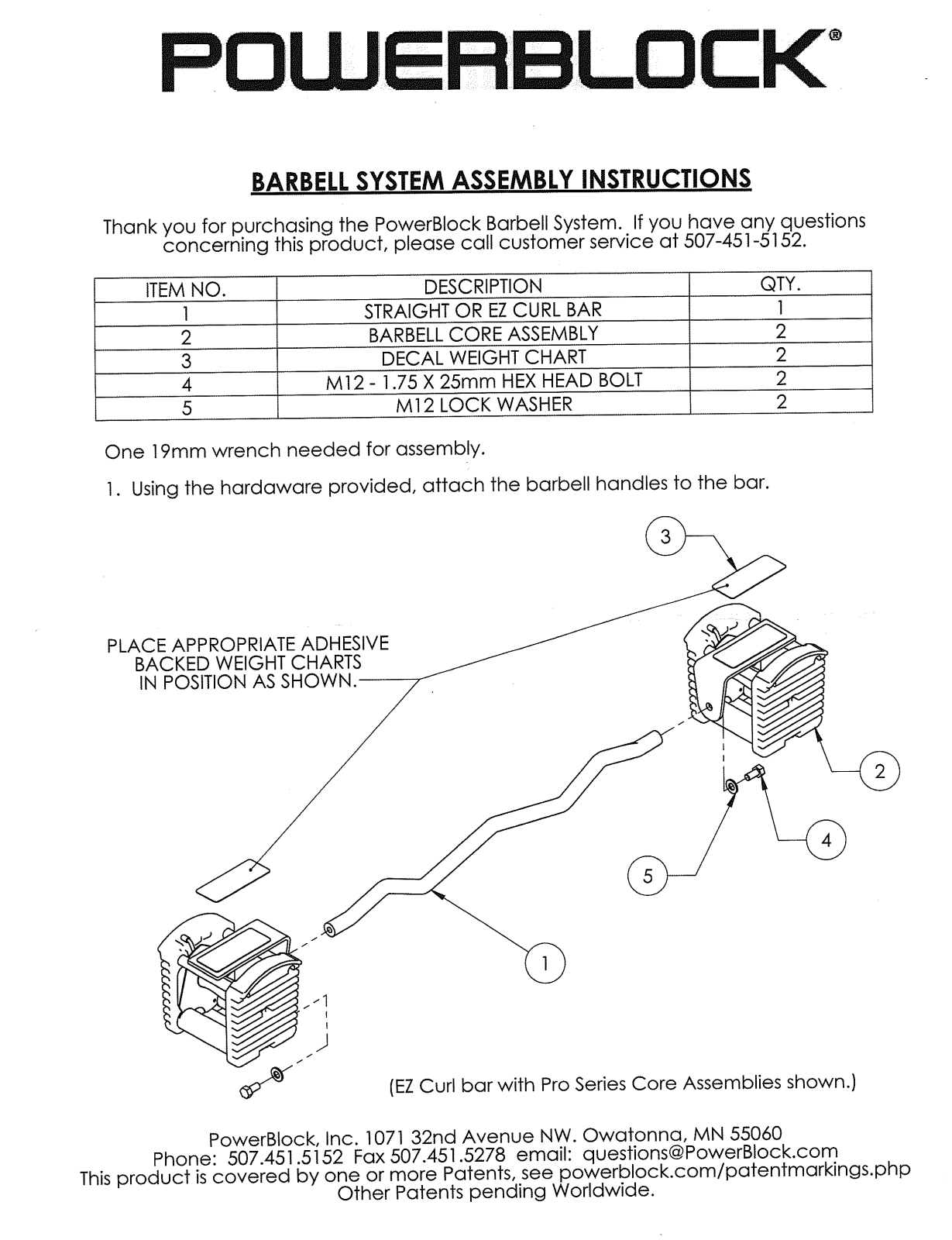 Powerblock Barbell System Assembly Instructions - ManualMachine.com