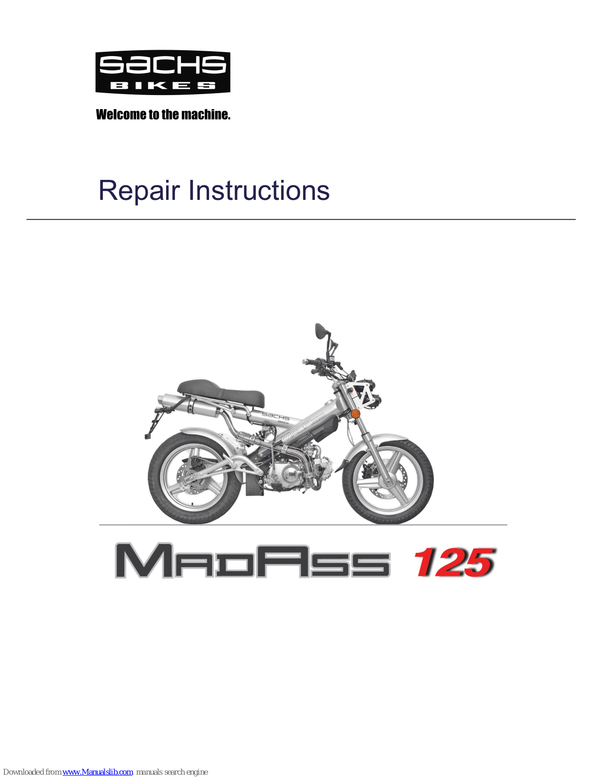 Sachs Madass 125 Service manual