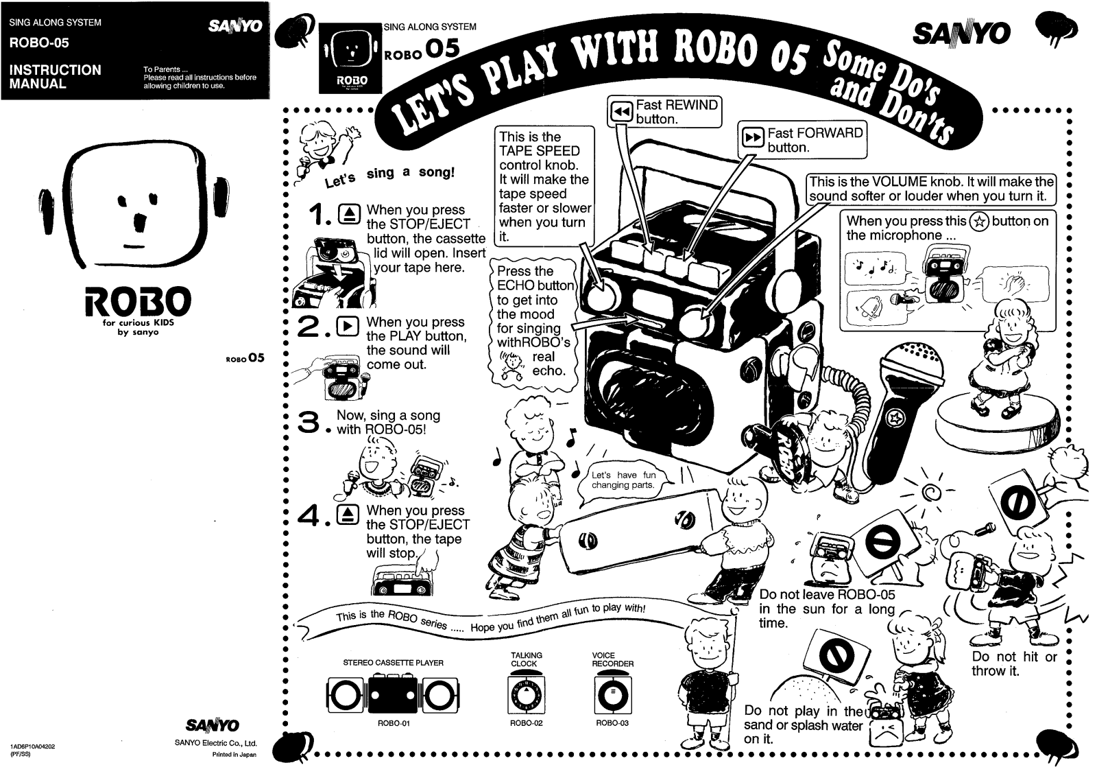 Sanyo ROBO-05 Instruction Manual