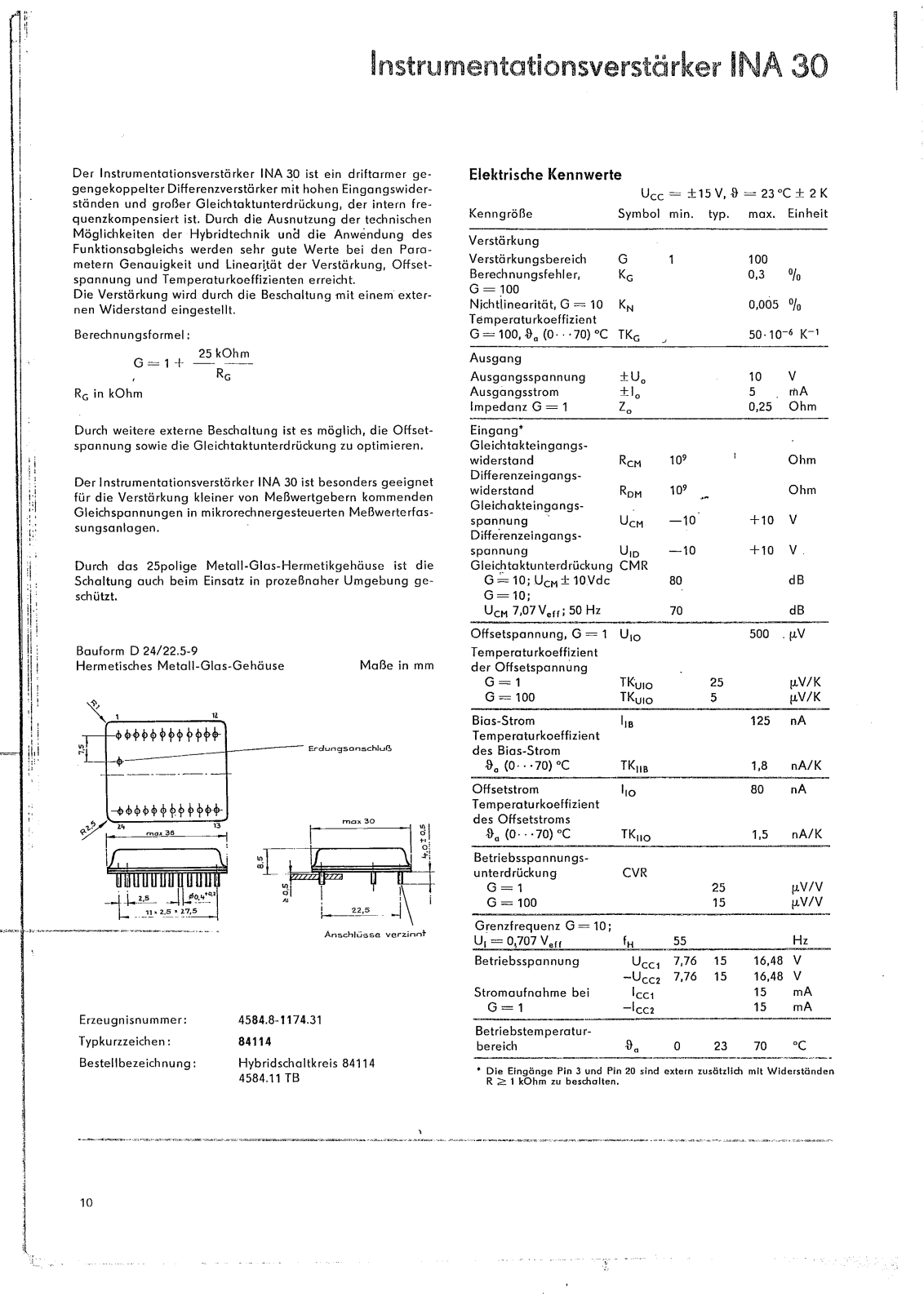 KWH ina30 User Manual