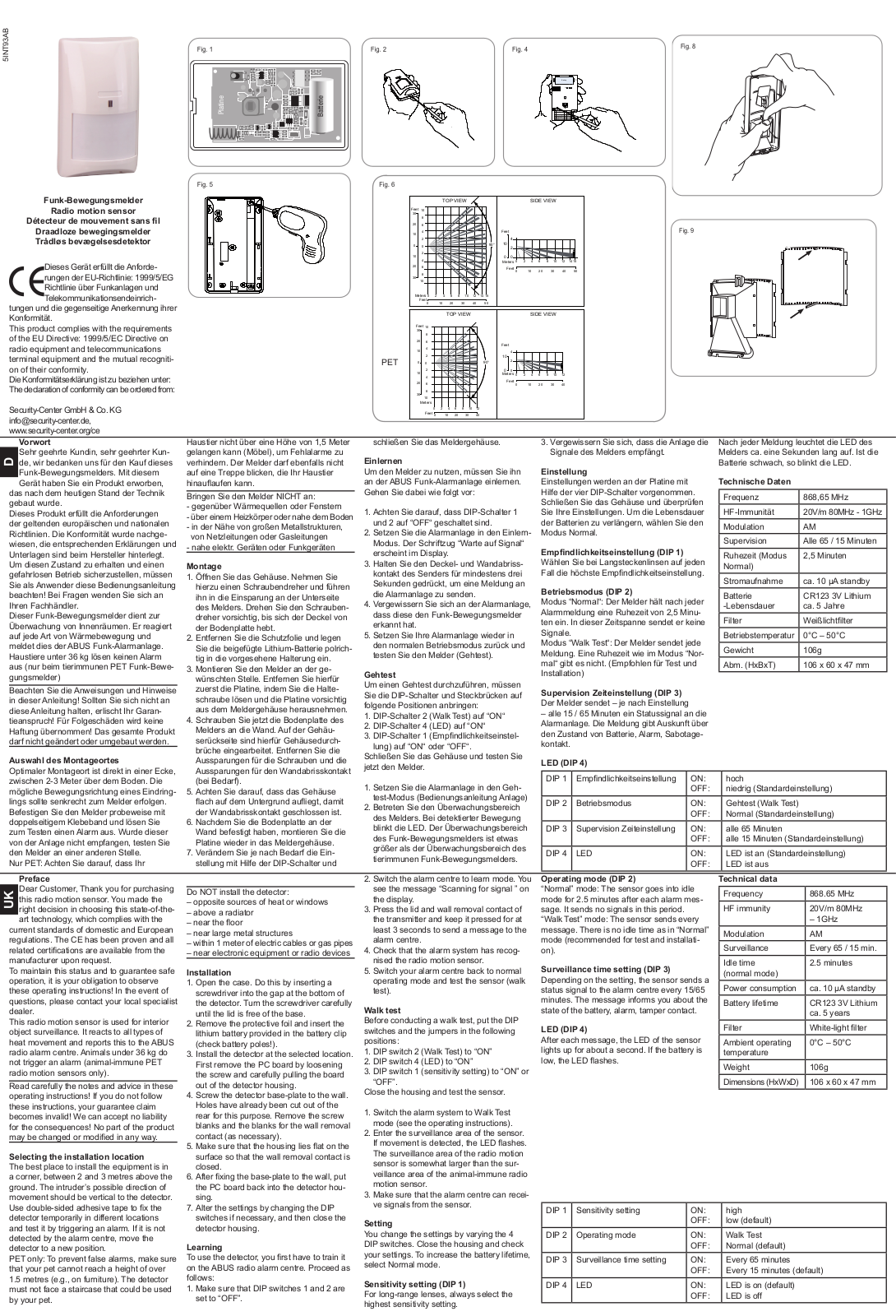 ABUS FU9020 User guide