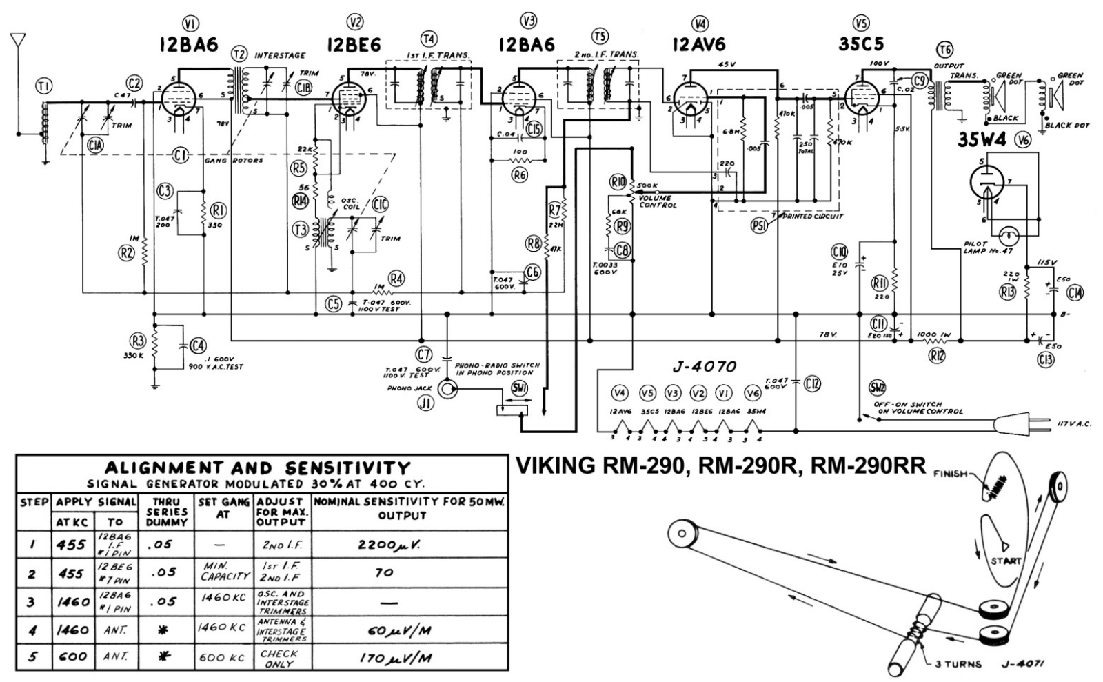 Viking RM-290 Schematic