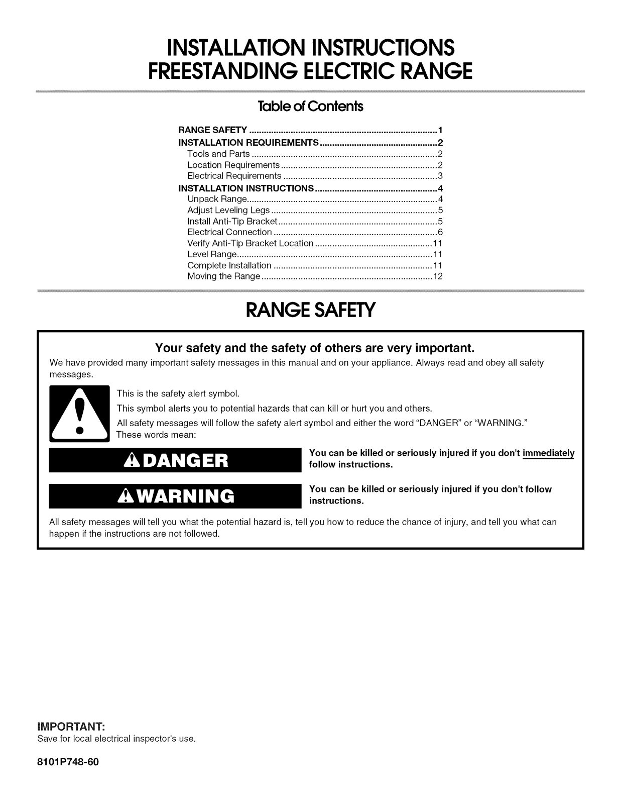Whirlpool RF301OXTW01 Installation Guide - ManualMachine.com