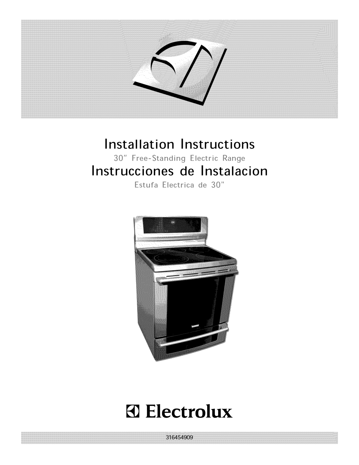 Electrolux EI30EF55GBA, EI30EF55GSA, EI30EF55GSB, EI30EF55GWA, EW30EF65GBA Installation Guide