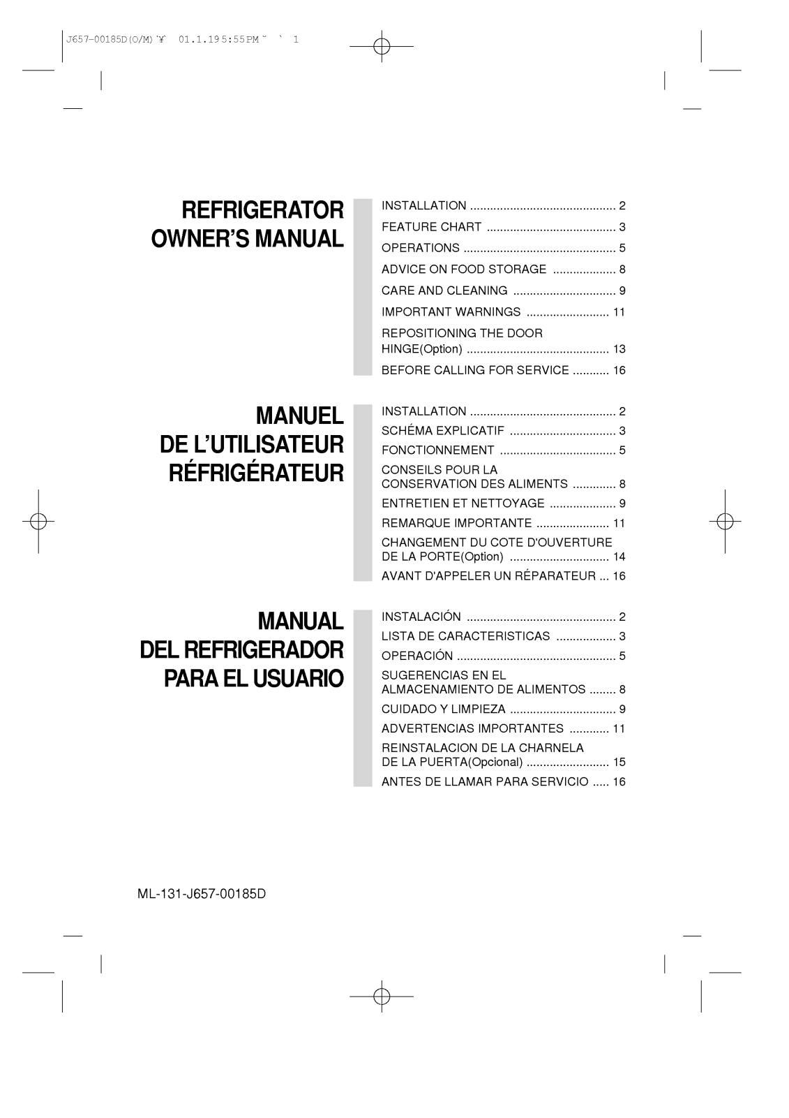 LG VG-145C User Manual