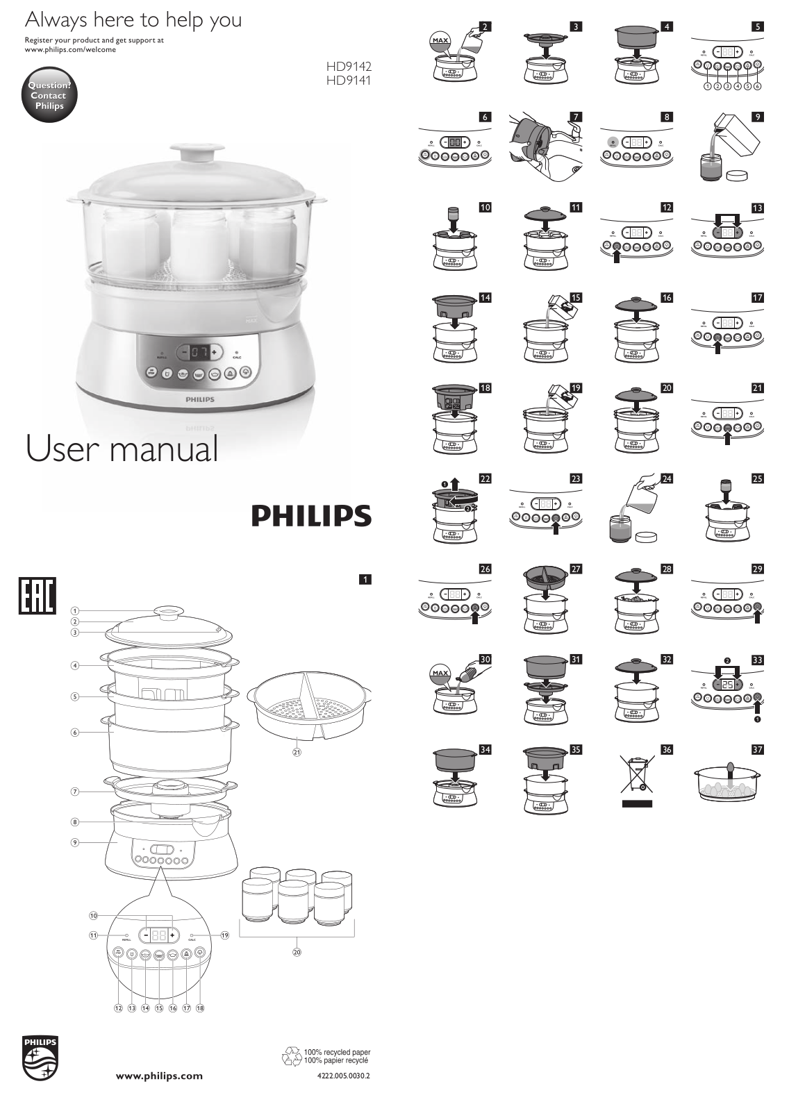 Philips HD9142 User Manual