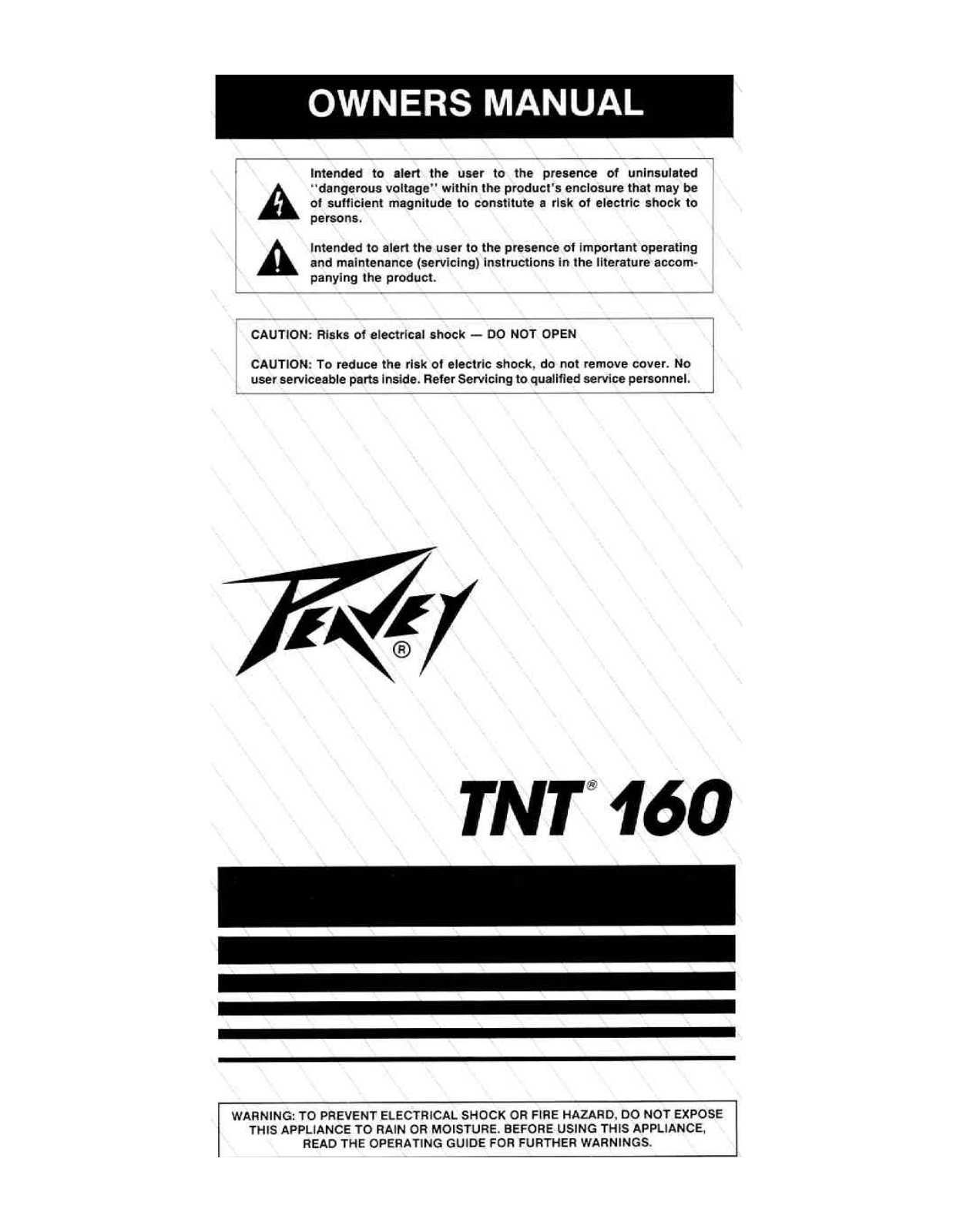 Peavey TNT 160 User Manual