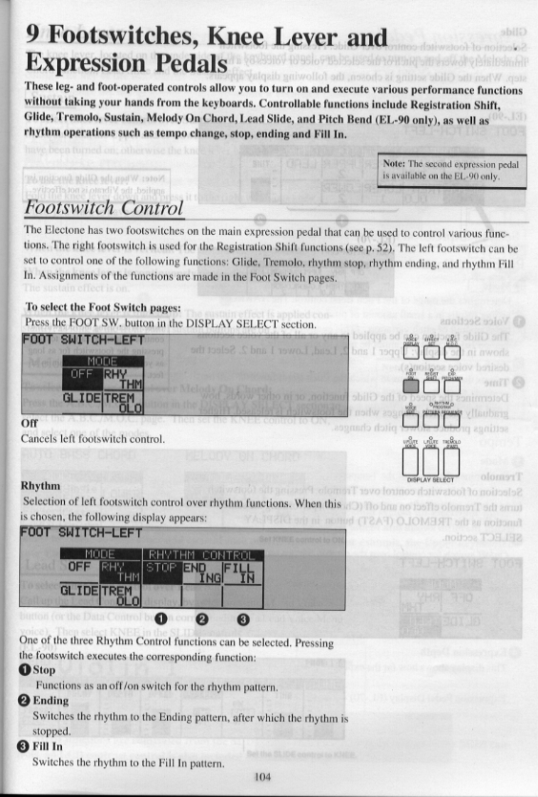 Yamaha EL-70, EL-90 Owner's Manual