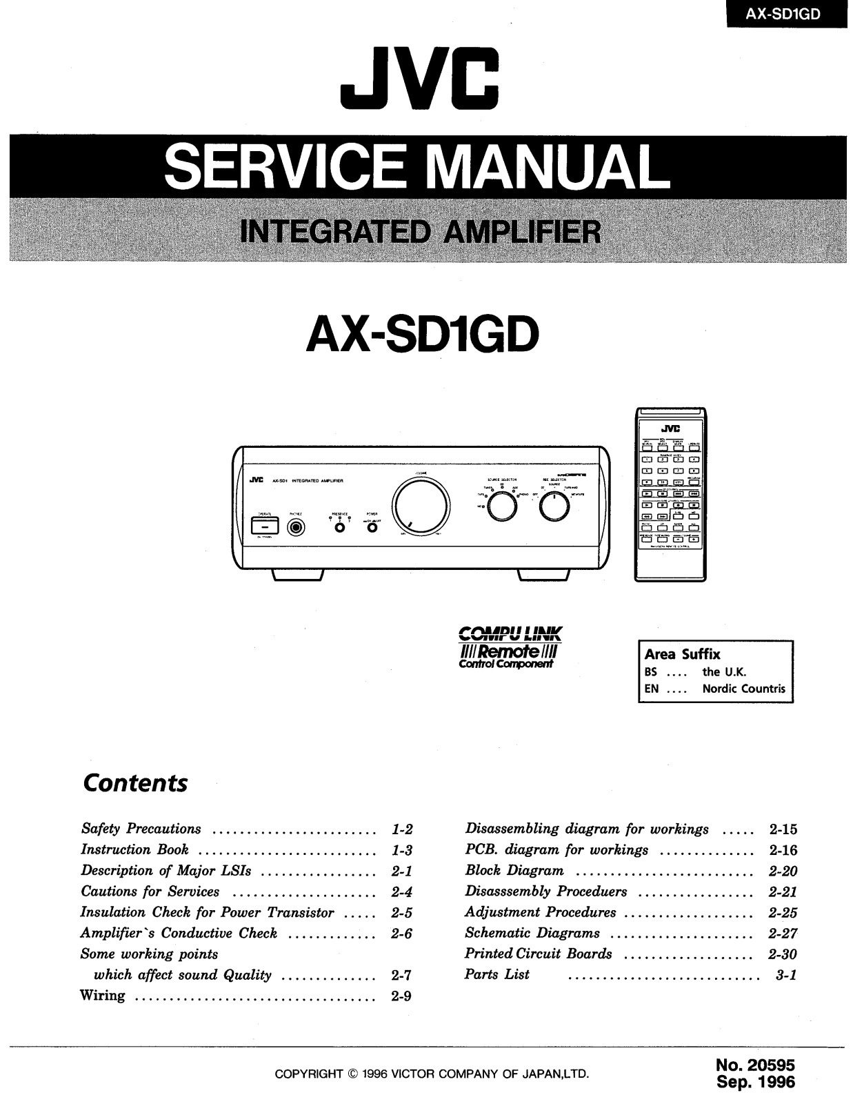 JVC AX-SD1GD Service Manual