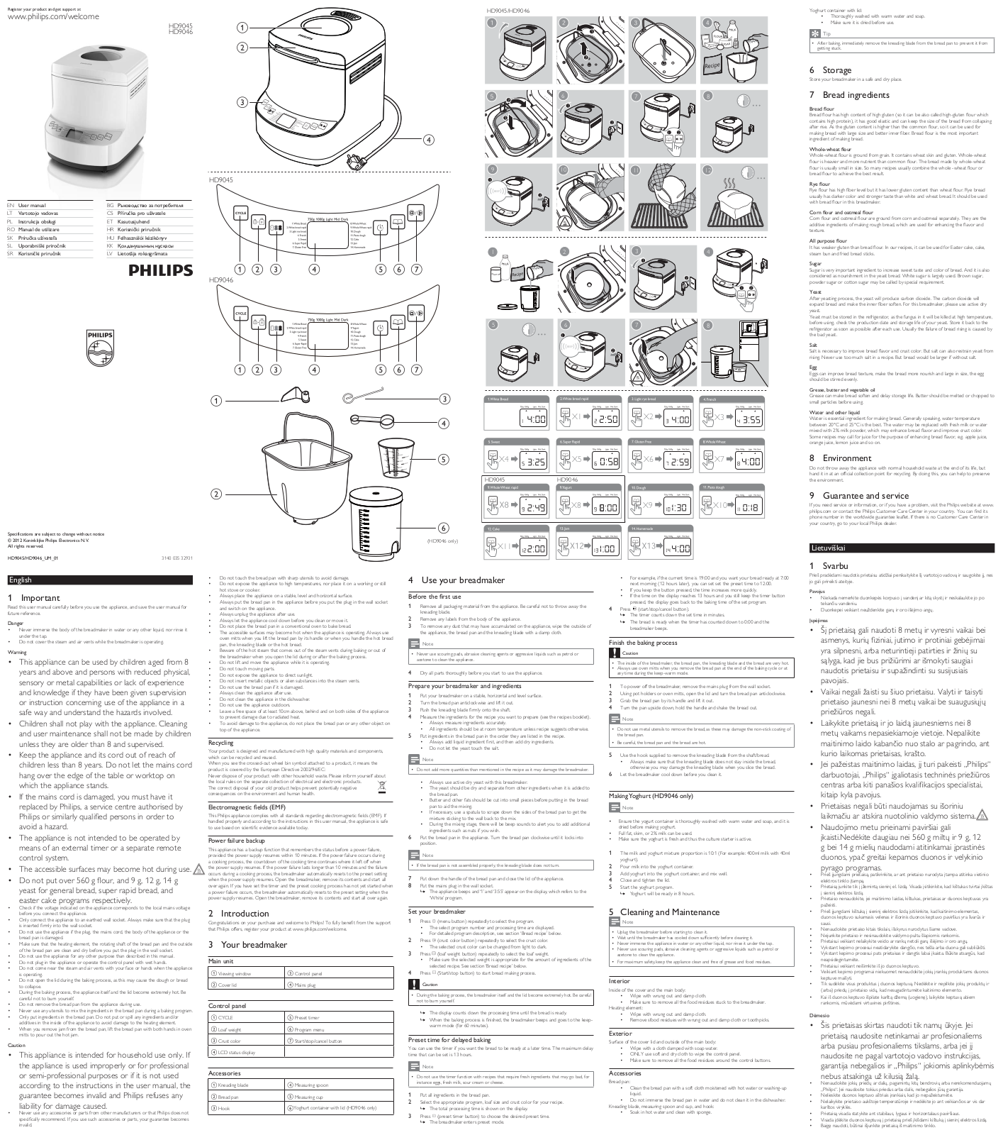 Philips HD9046 User Manual