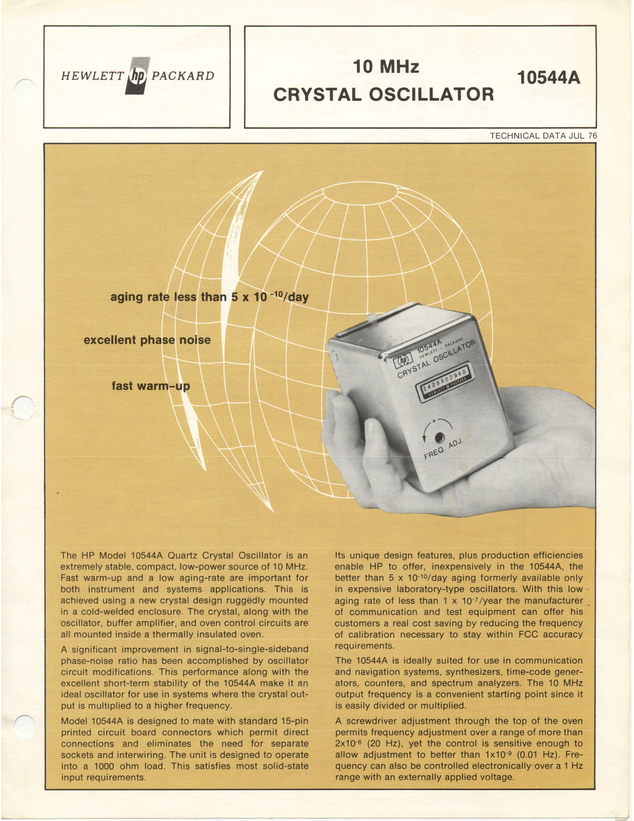 HP 10544A Datasheet