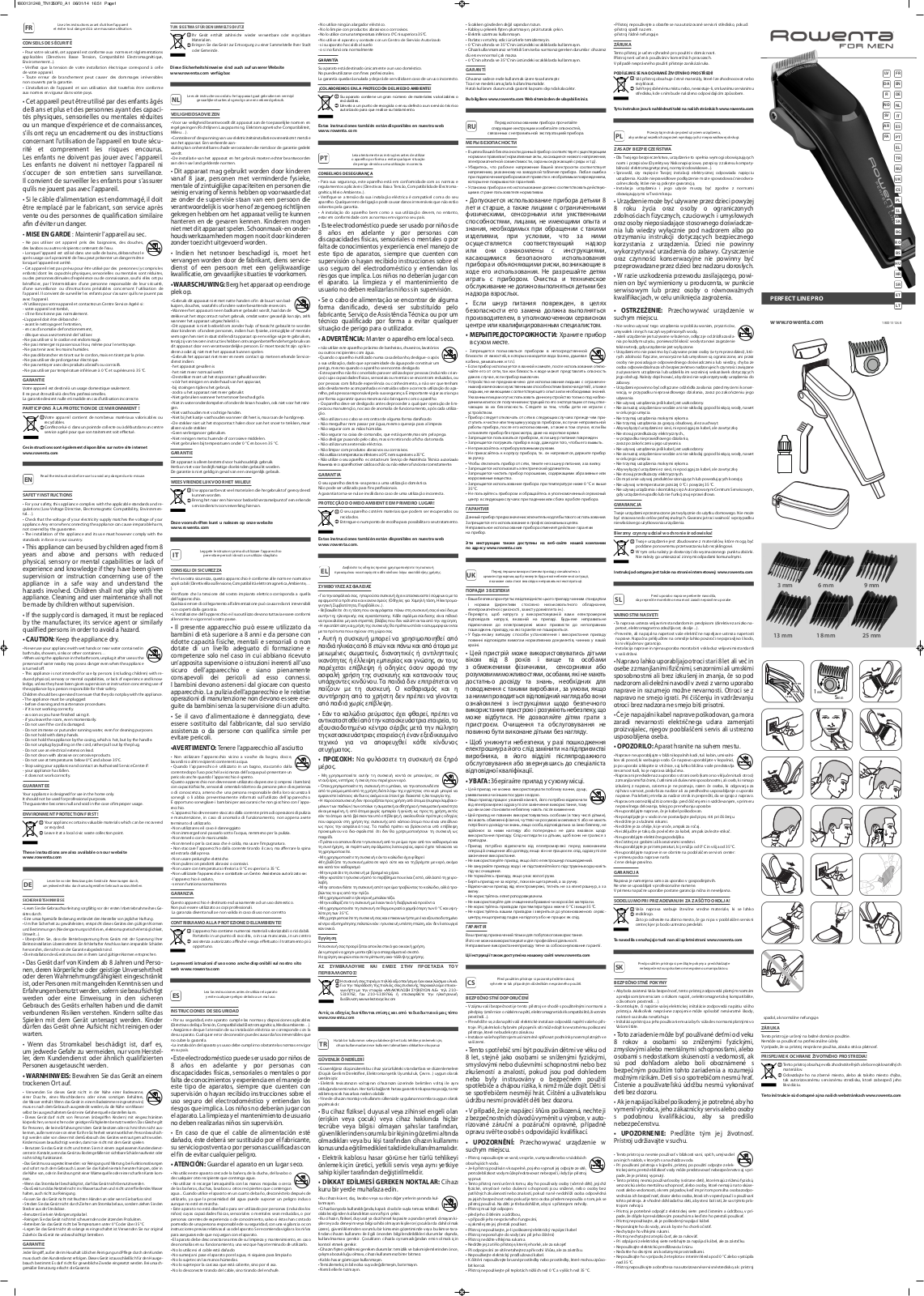 Rowenta TN1350 User Manual