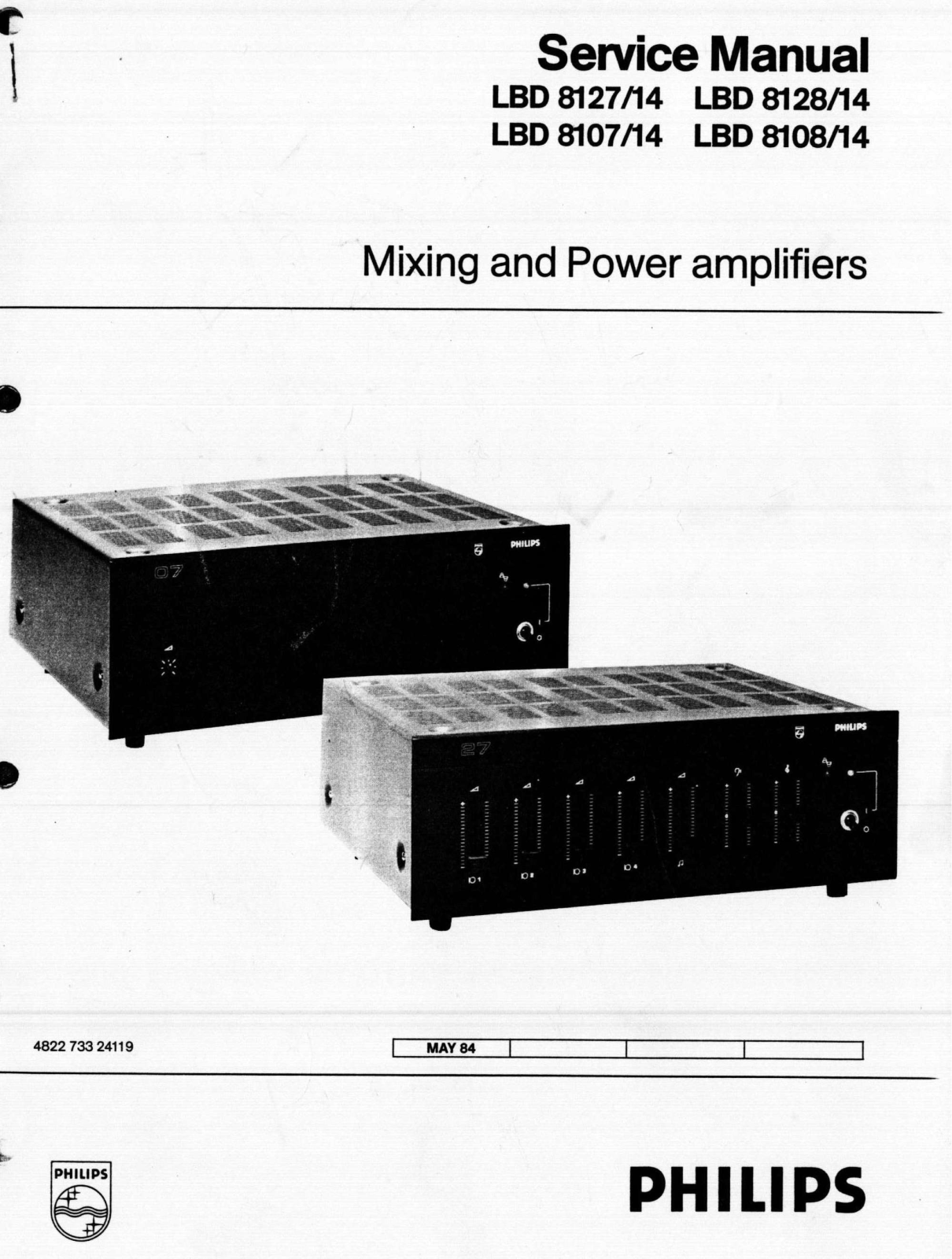 Philips LBD-8128, LBD-8108, LBD-8107, LBD-8127 Schematic