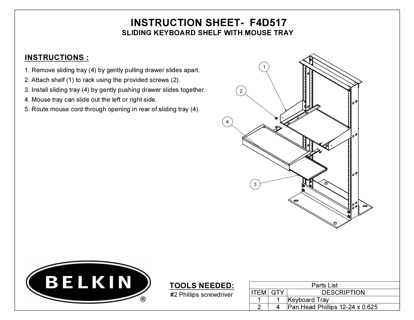 Belkin F4D517 User Manual