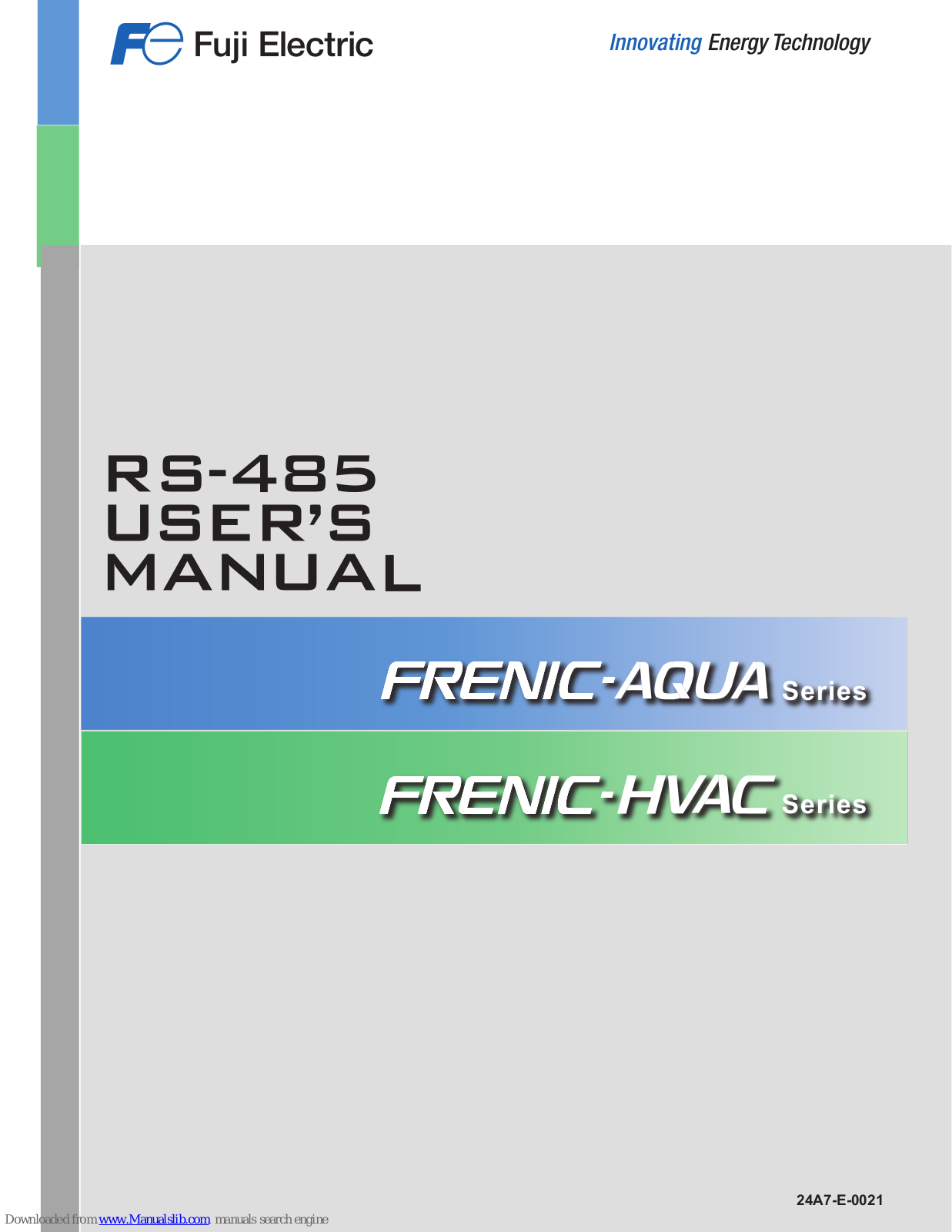 Fuji Electric FRENIC-AQUA series, FRENIC-HVAC series User Manual