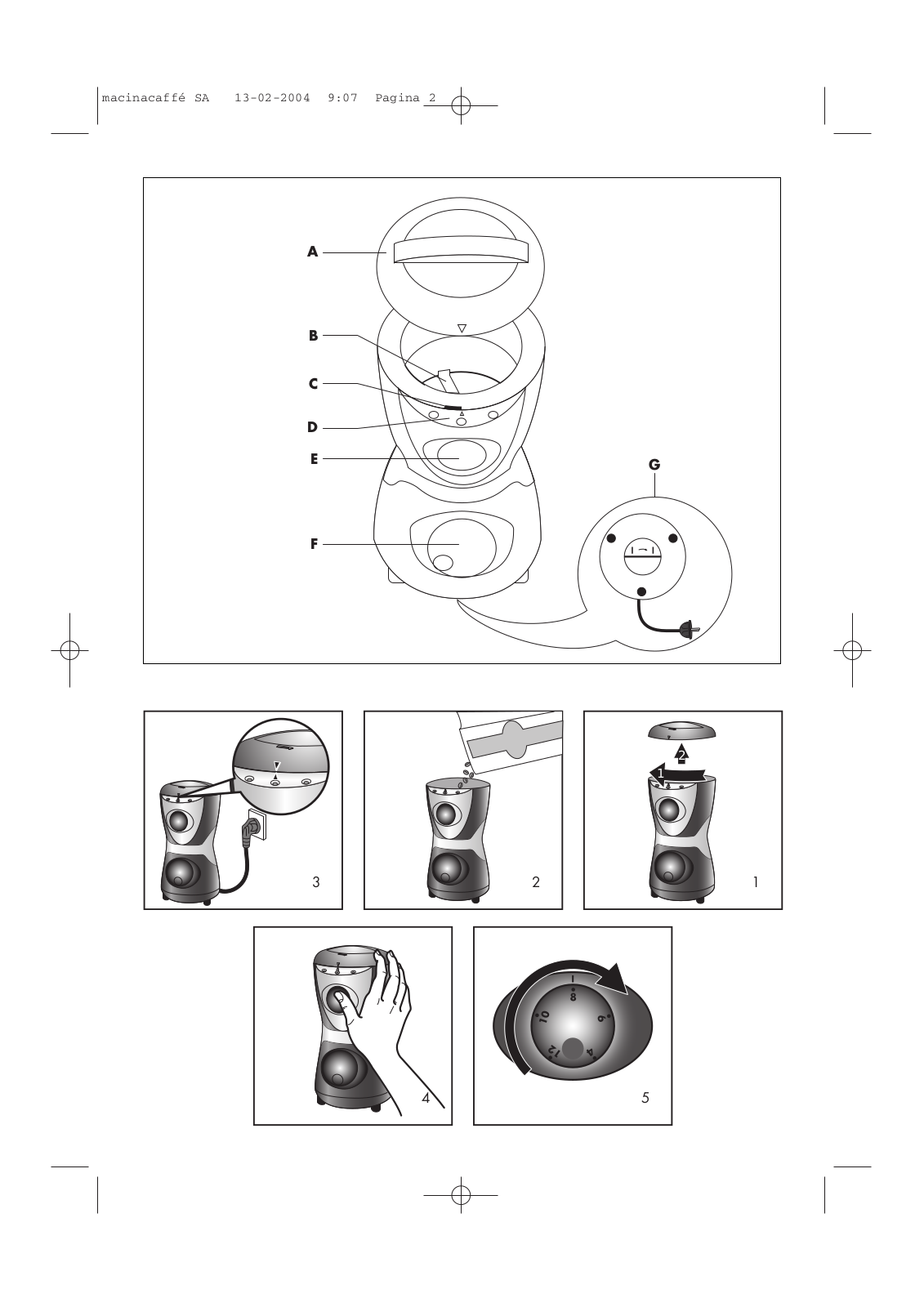 Delonghi KG 30, KG 39 Instructions Manual