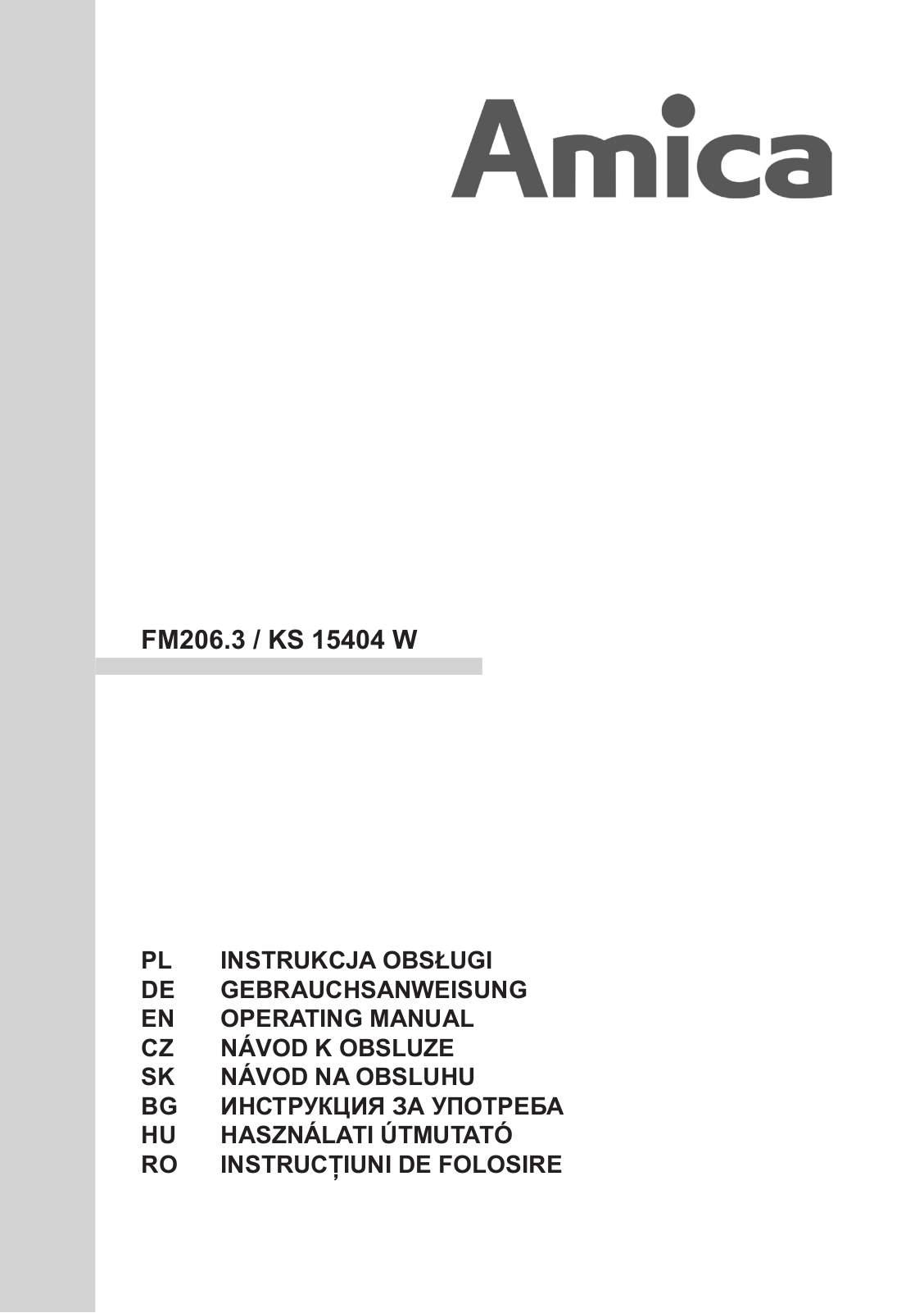 Amica FM 206.3 User Manual