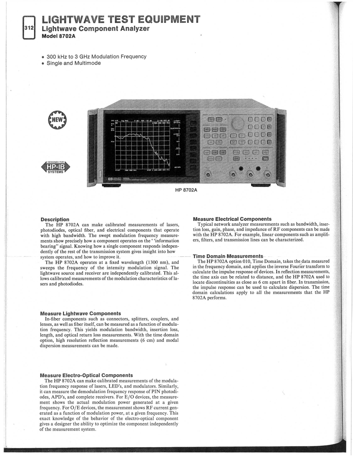 Keysight (Agilent) 11583A Data Sheet