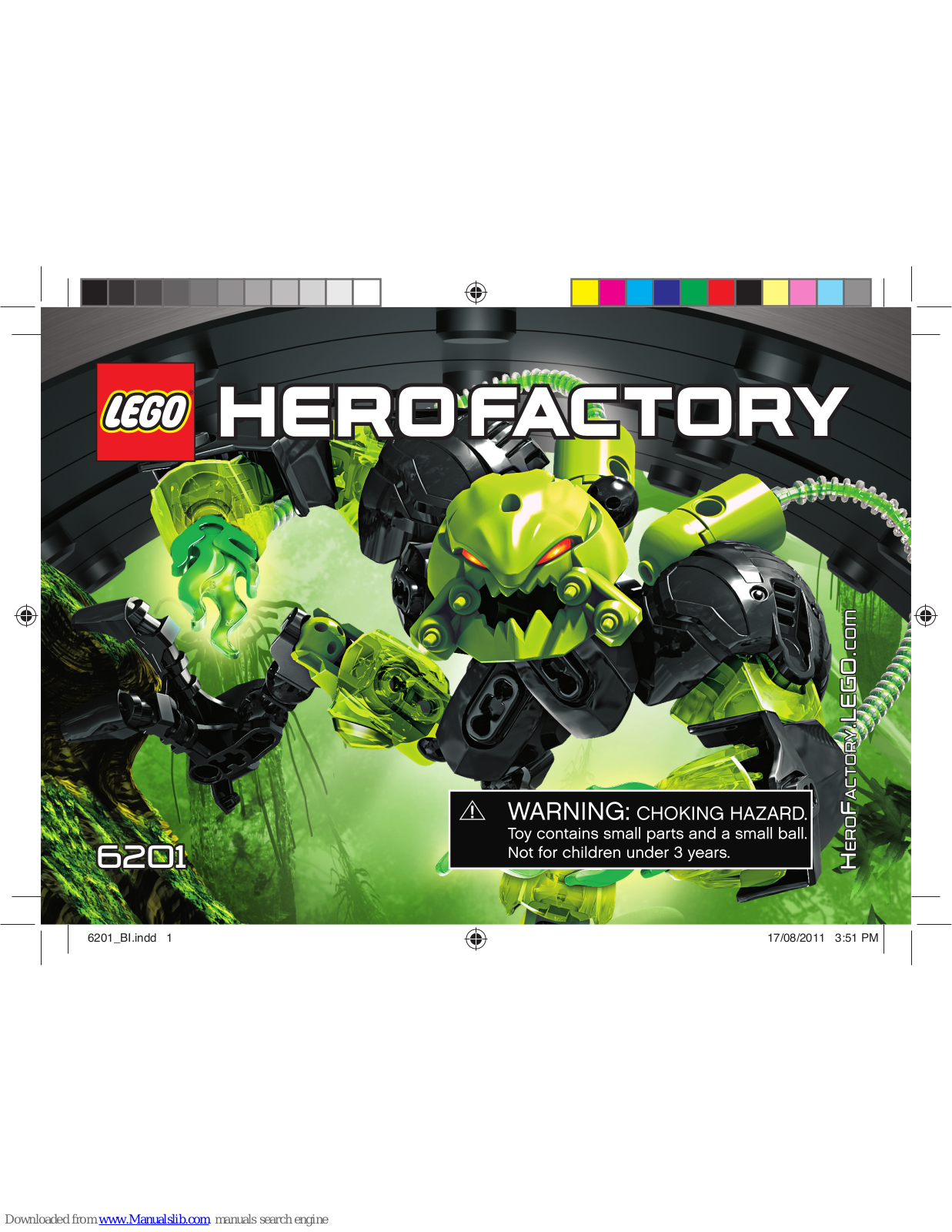 LEGO 6201 HERO FACTORY, 6200, 7279 Assembly Manual